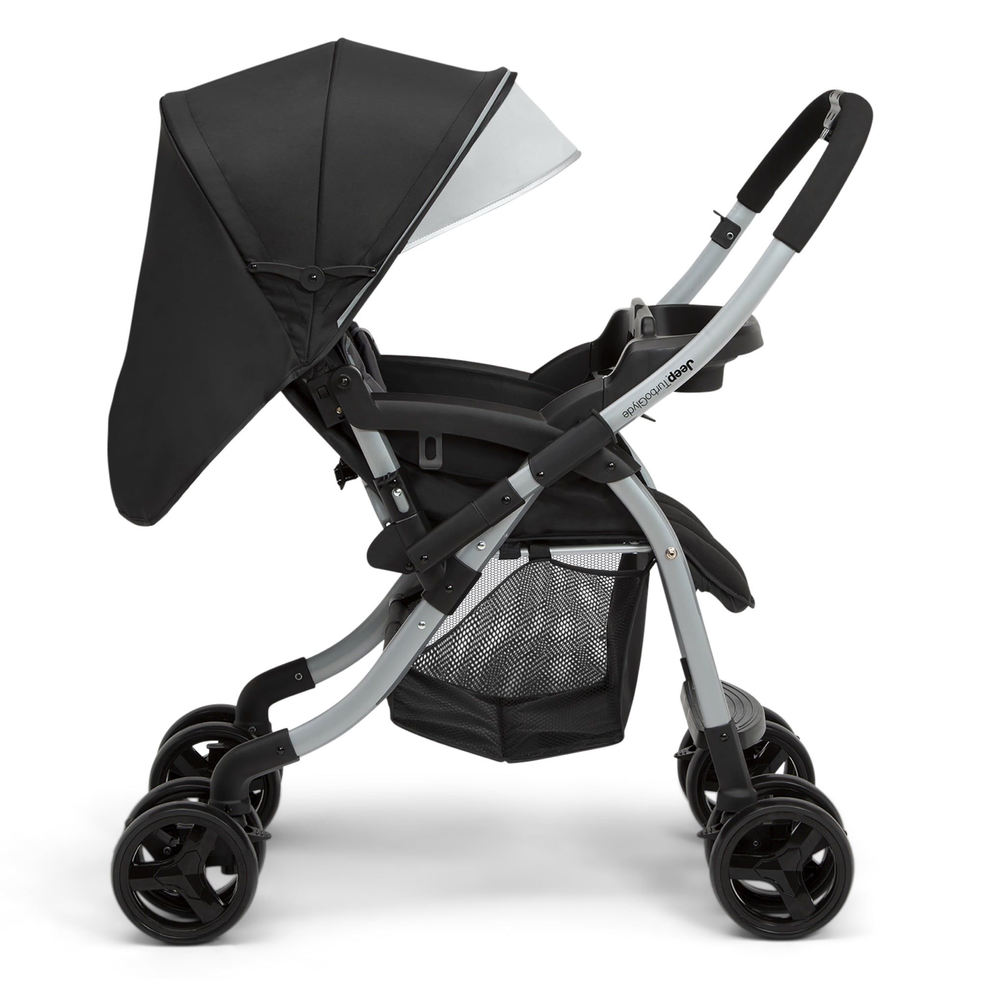 Jeep TurboGlyde Reversible Handle Stroller by Delta Children, Black - Image 9