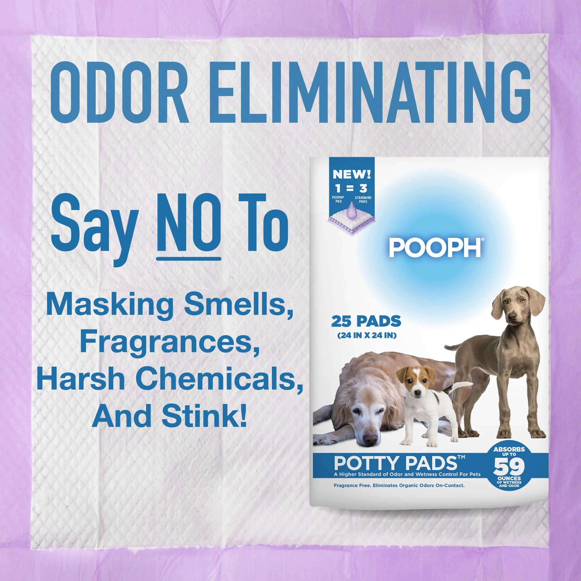 (4 pack) Pooph Potty Pads, 25 Count, Fragrance-Free, No Harsh Chemicals - Image 7