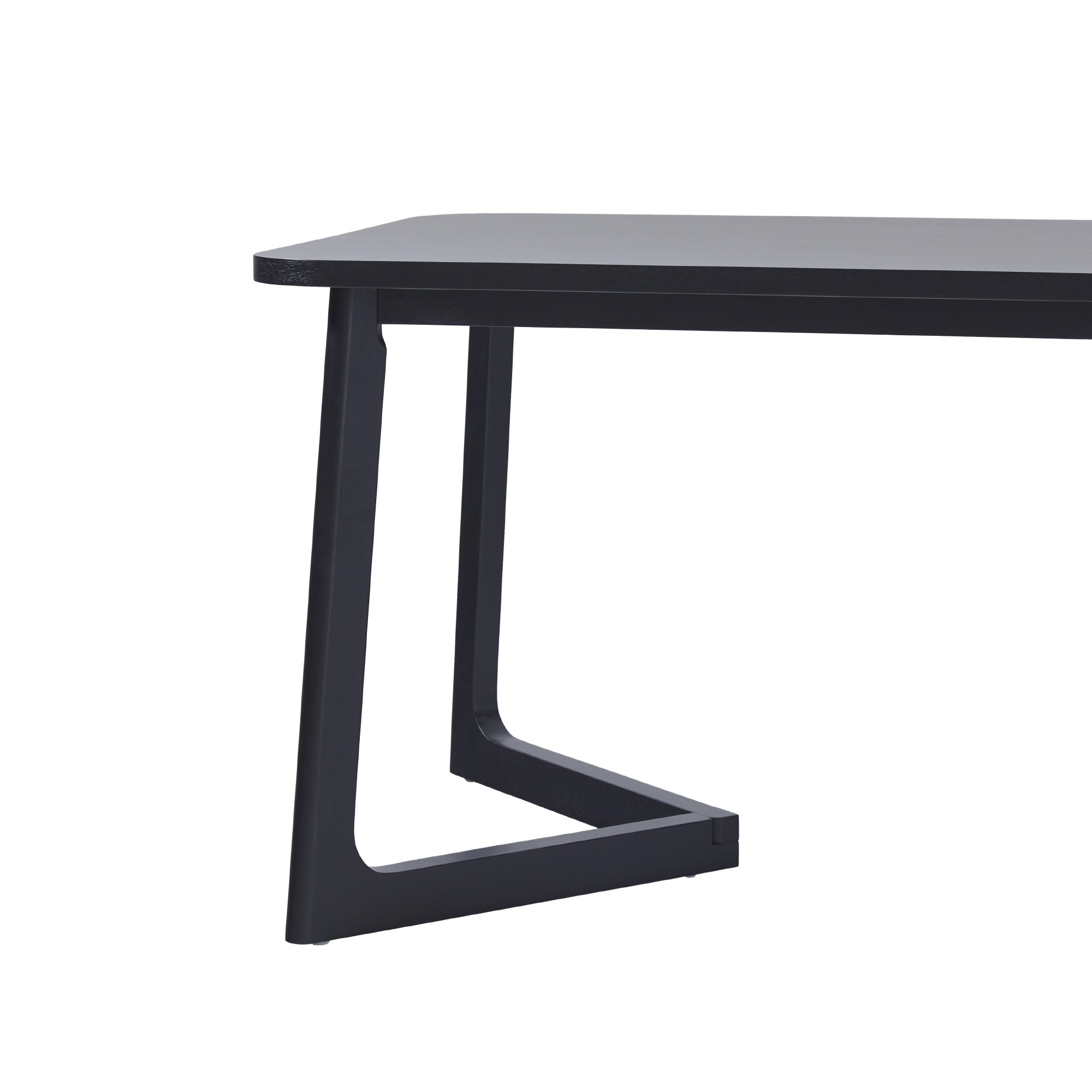 Walker Edison Modern Solid Wood Rectangle Dining Table, Black - Image 10