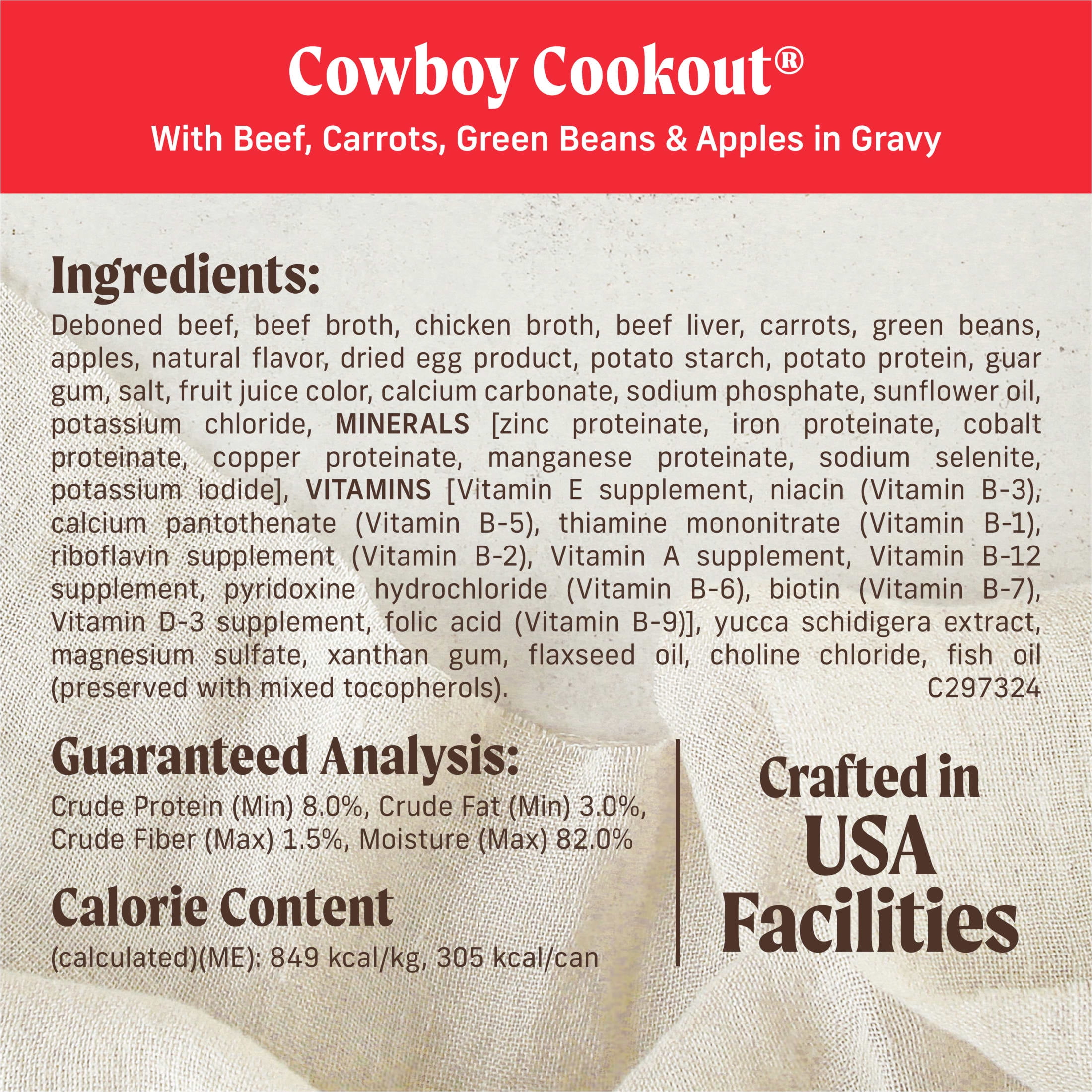 Merrick Cowboy Cookout Real Beef Gravy Wet Dog Food, Grain Free, 12.7 oz Can - Image 3