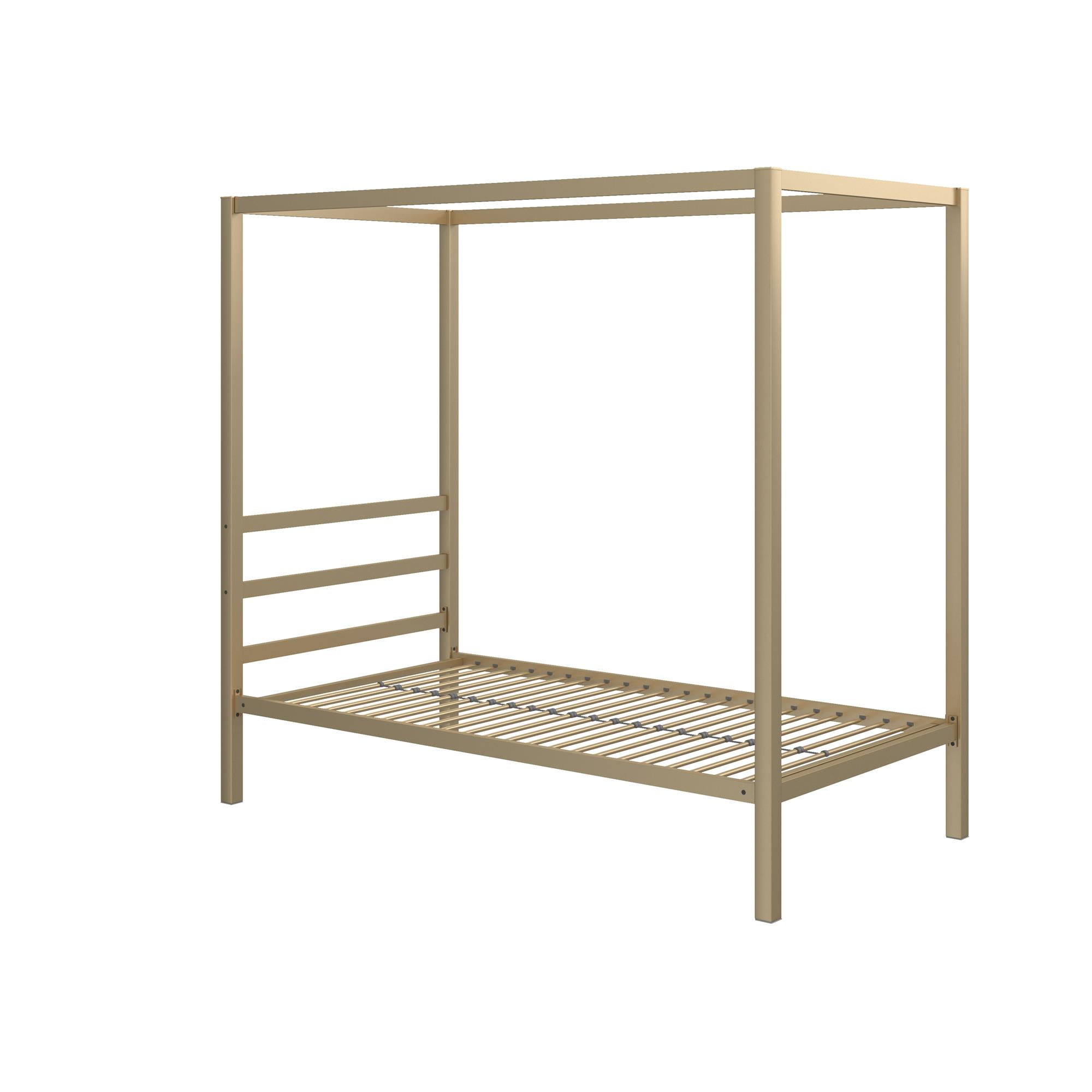 DHP Modern Metal Canopy Platform Bed Frame, Twin, Gold - Image 10