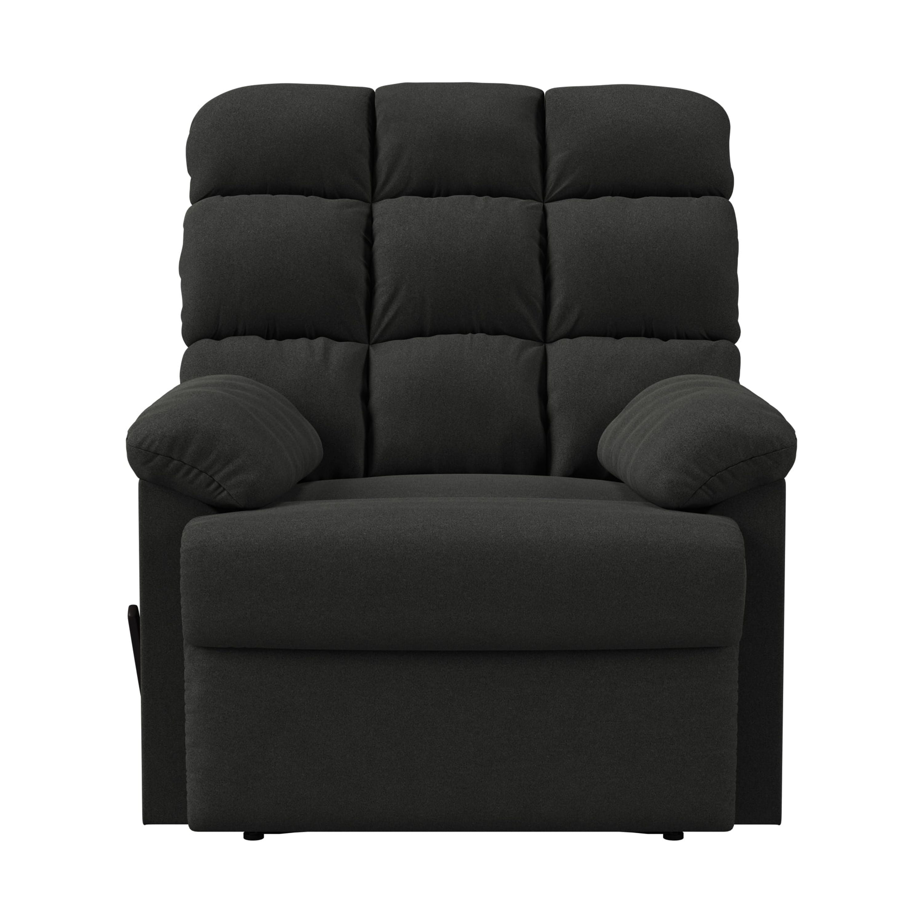 Mainstays Microfiber Recliner, Gray - Image 5