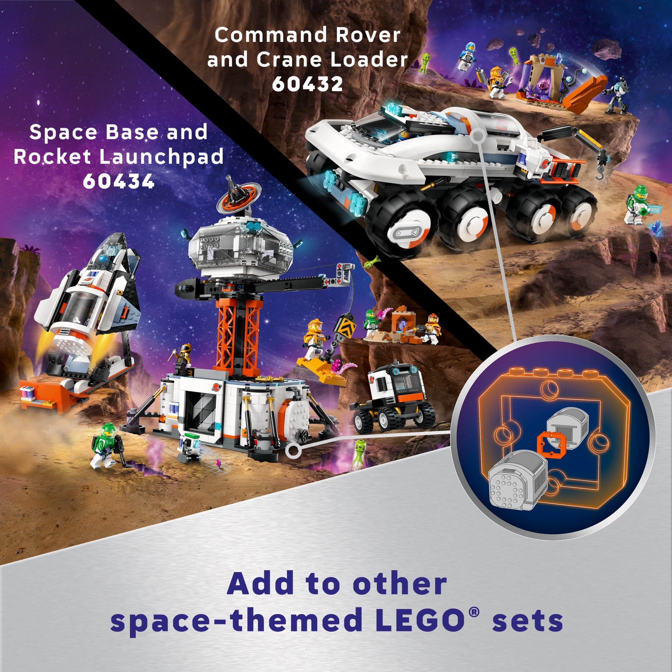 LEGO City Modular Space Station STEM Toy, Modular Exploration Science Toy with 6 Astronaut Minifigures, Gifts for Boys, Girls, and Kids Ages 7 and Up, Building Toy for Kids, 60433 - Image 5