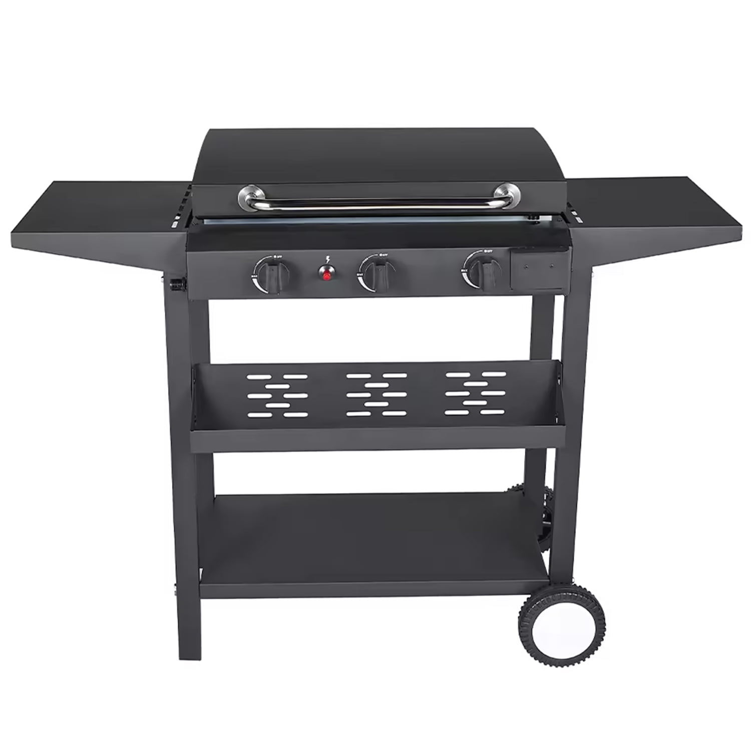 SUGIFT 3-Burner Propane Gas Griddle Outdoor Flat Top Gas Grill Can Be Detached Table Top Griddle, for BBQ, Camping - Image 4