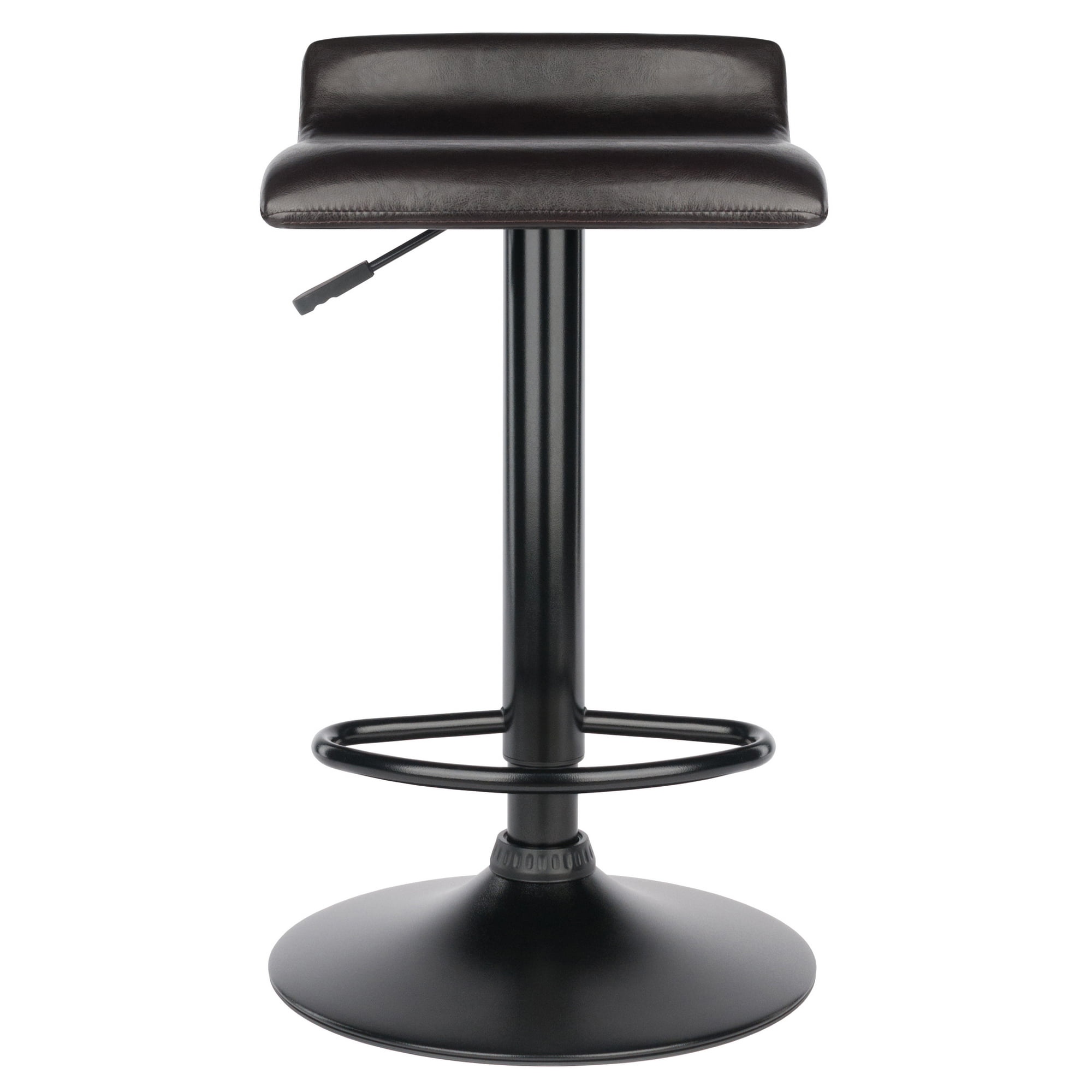 Winsome Wood Paris 2-Pc Adjustable Swivel Stool Set, Black & Espresso Finish - Image 6