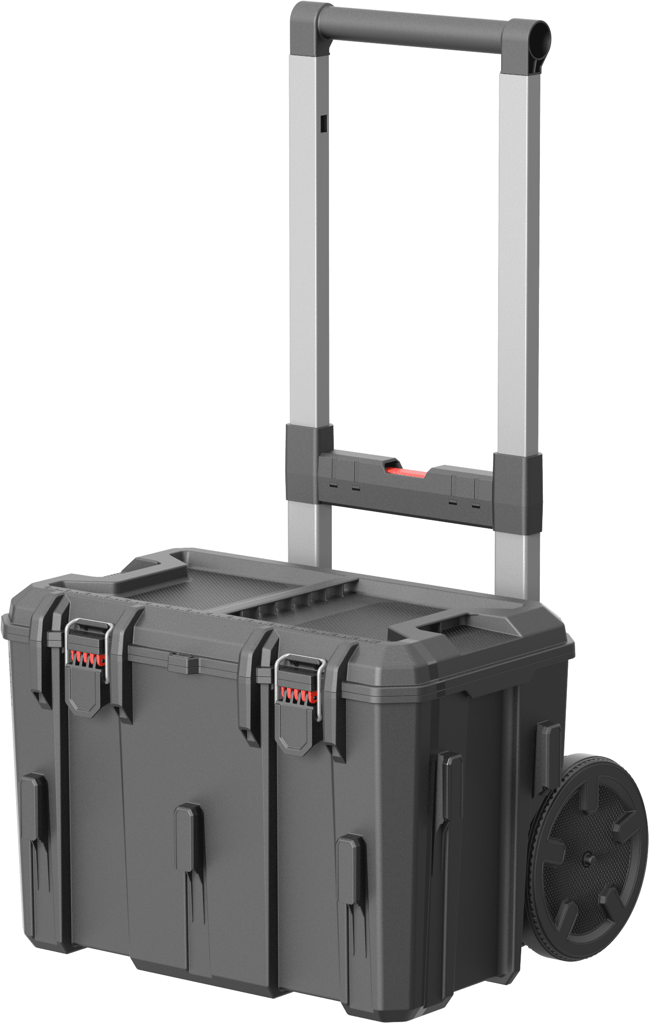 Hyper Tough Hyper Stack Heavy Duty 3 Piece Modular Rolling Toolbox System, Black - Image 5