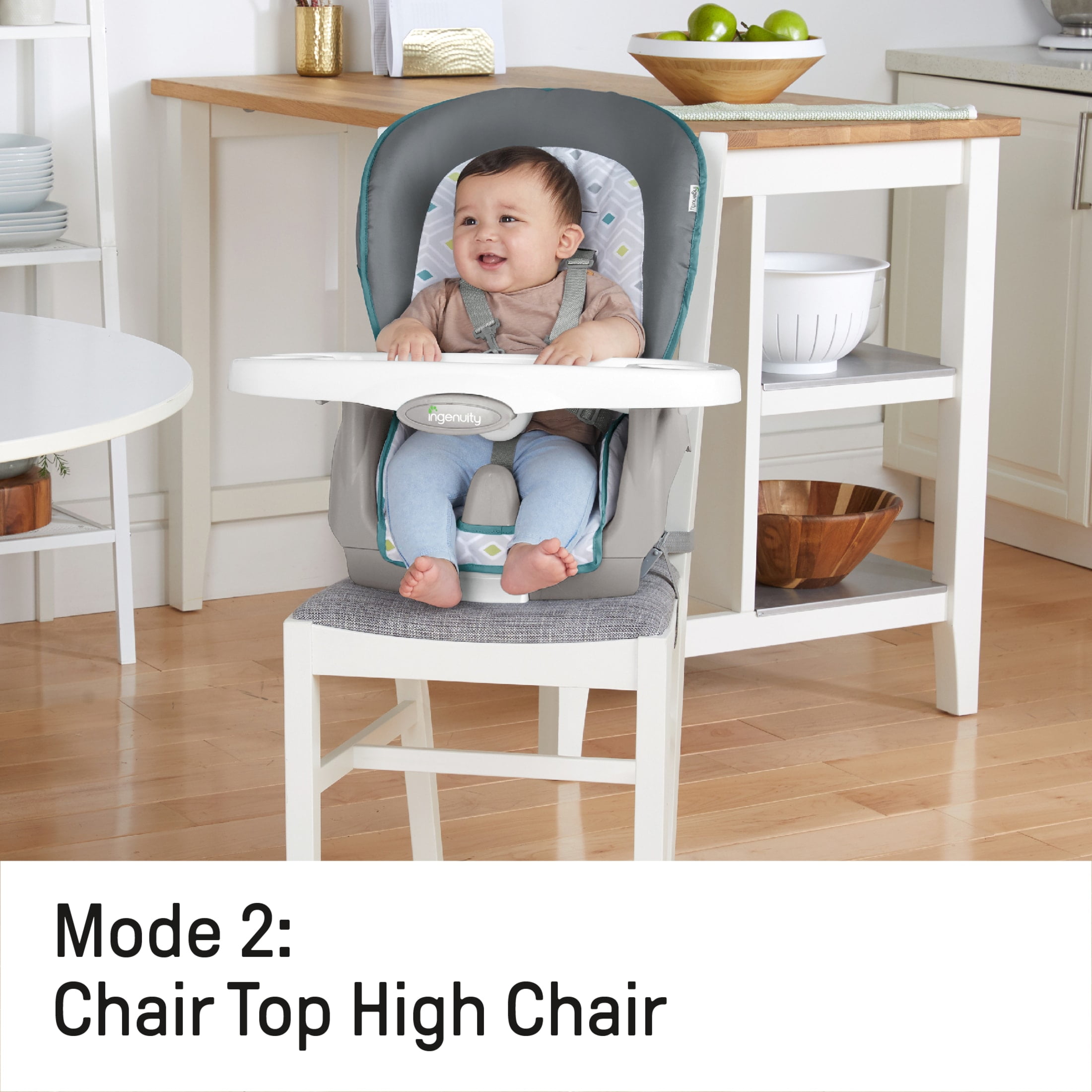 Ingenuity Trio 3-in-1 High Chair, Toddler Chair, and Booster, For Ages 6 Months and Up, Unisex - Nash - Image 15