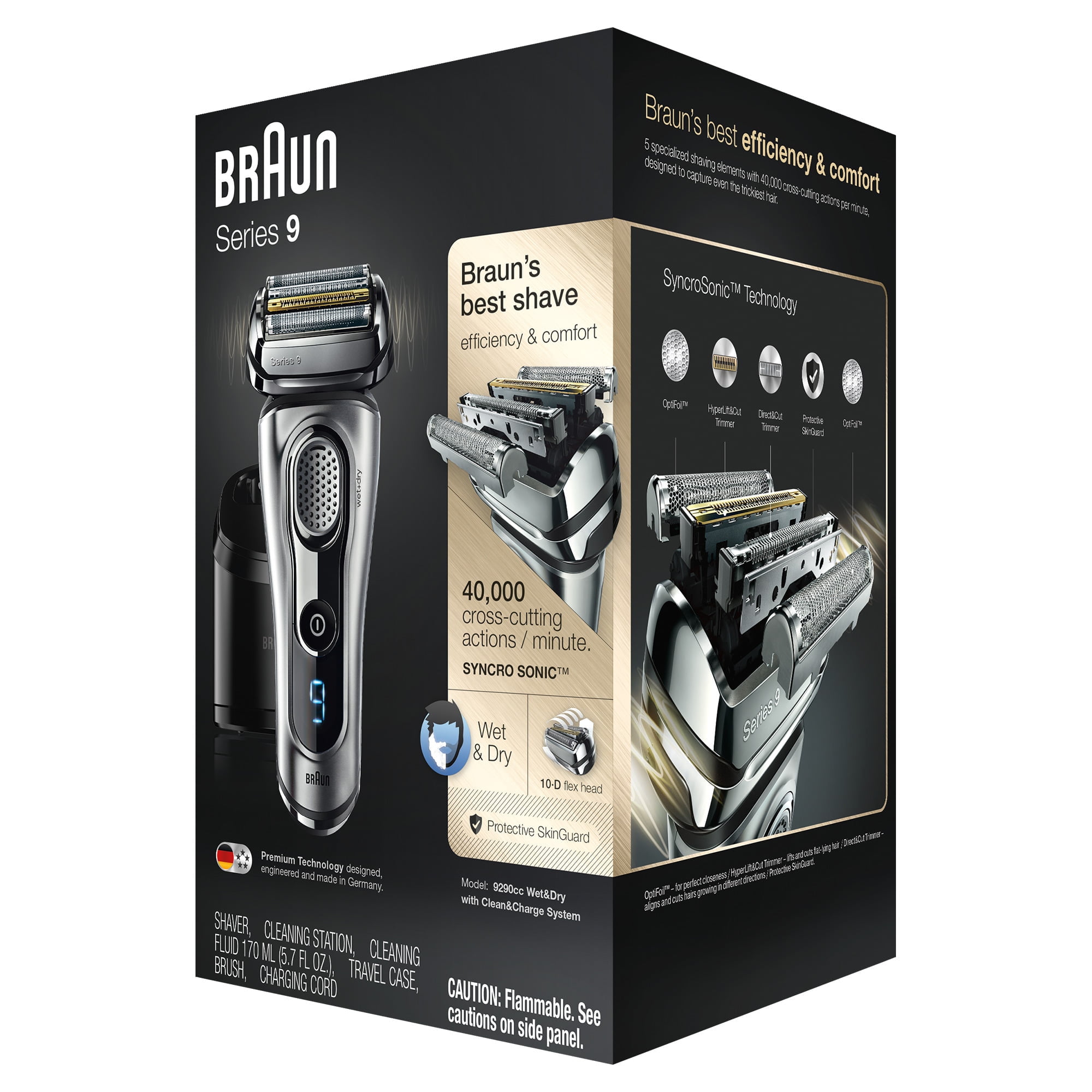 Braun Series 9 9290cc Men's Electric Shaver with Clean Station - Image 2
