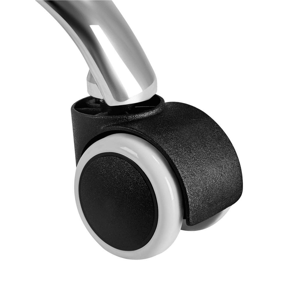 Alden Design Modern Velvet Rolling Desk Chair for Home Office, Pink - Image 8