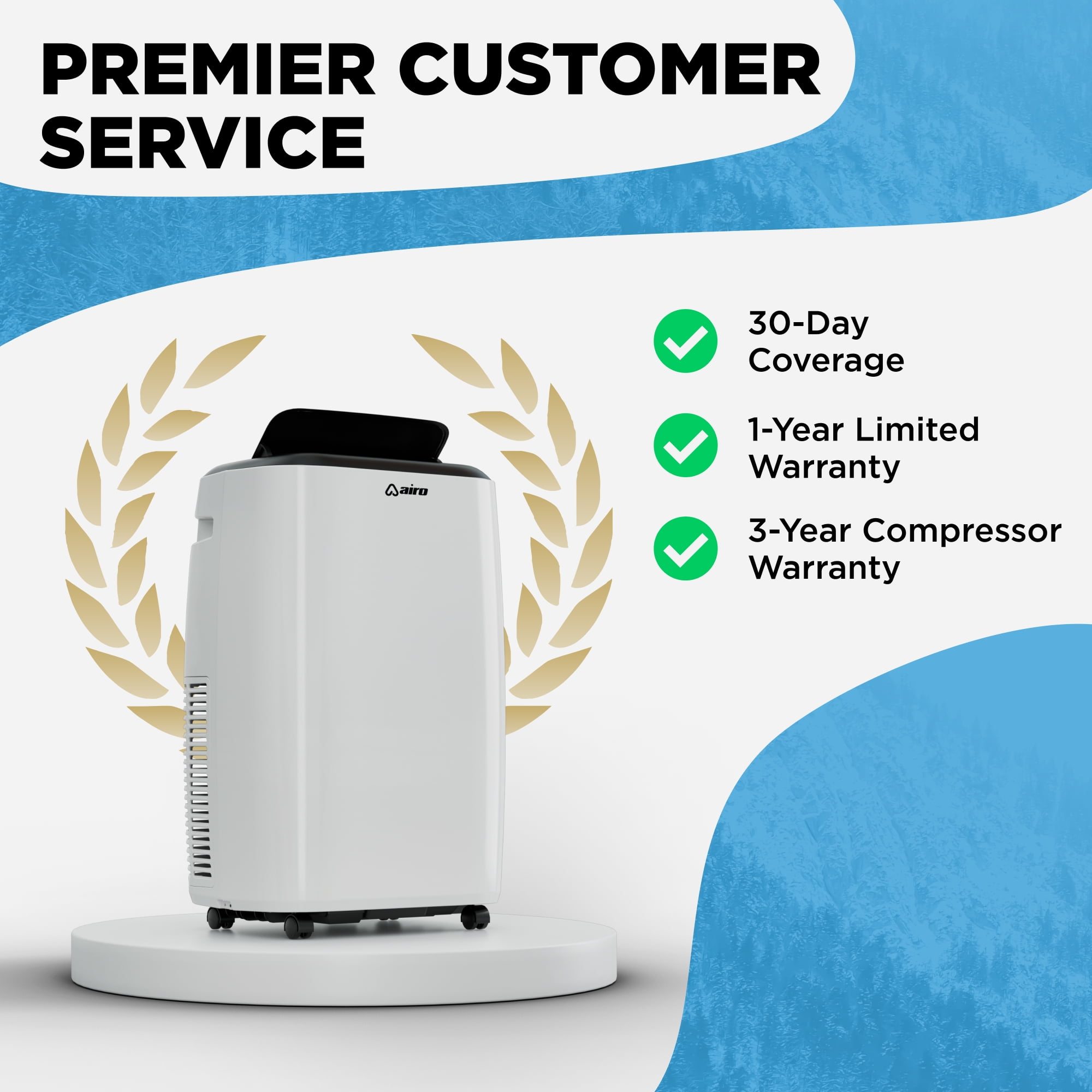 Airo Portable Air Conditioner 8000 BTU (5000 BTU DOE), Standing AC Unit with DIY Window Kit - Image 4