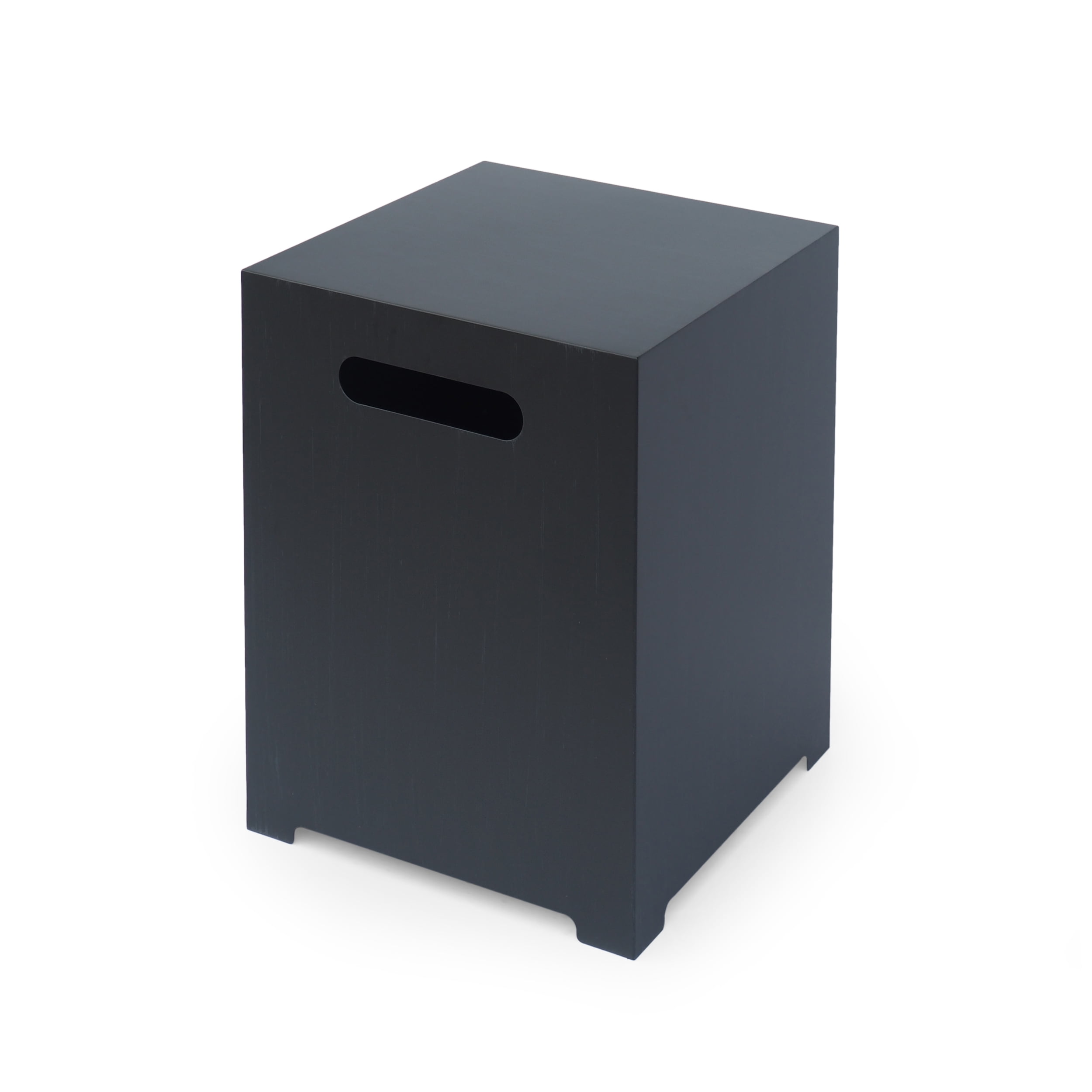 Reign Outdoor Rectangular Iron Gas Fire Pit , Dark Grey - Image 3