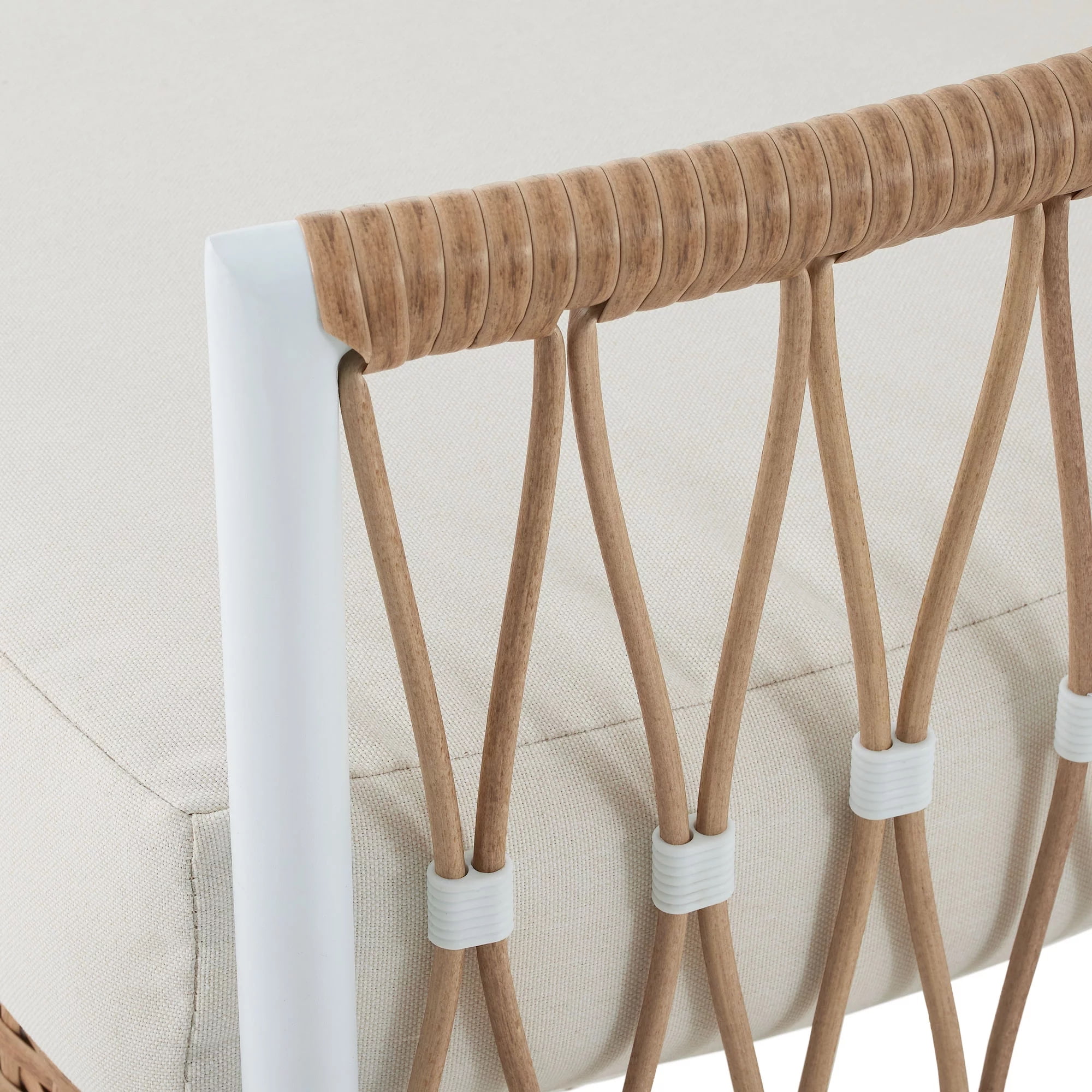 Better Homes & Gardens Lilah 2-Pack Outdoor Wicker Lounge Chair, White - Image 7