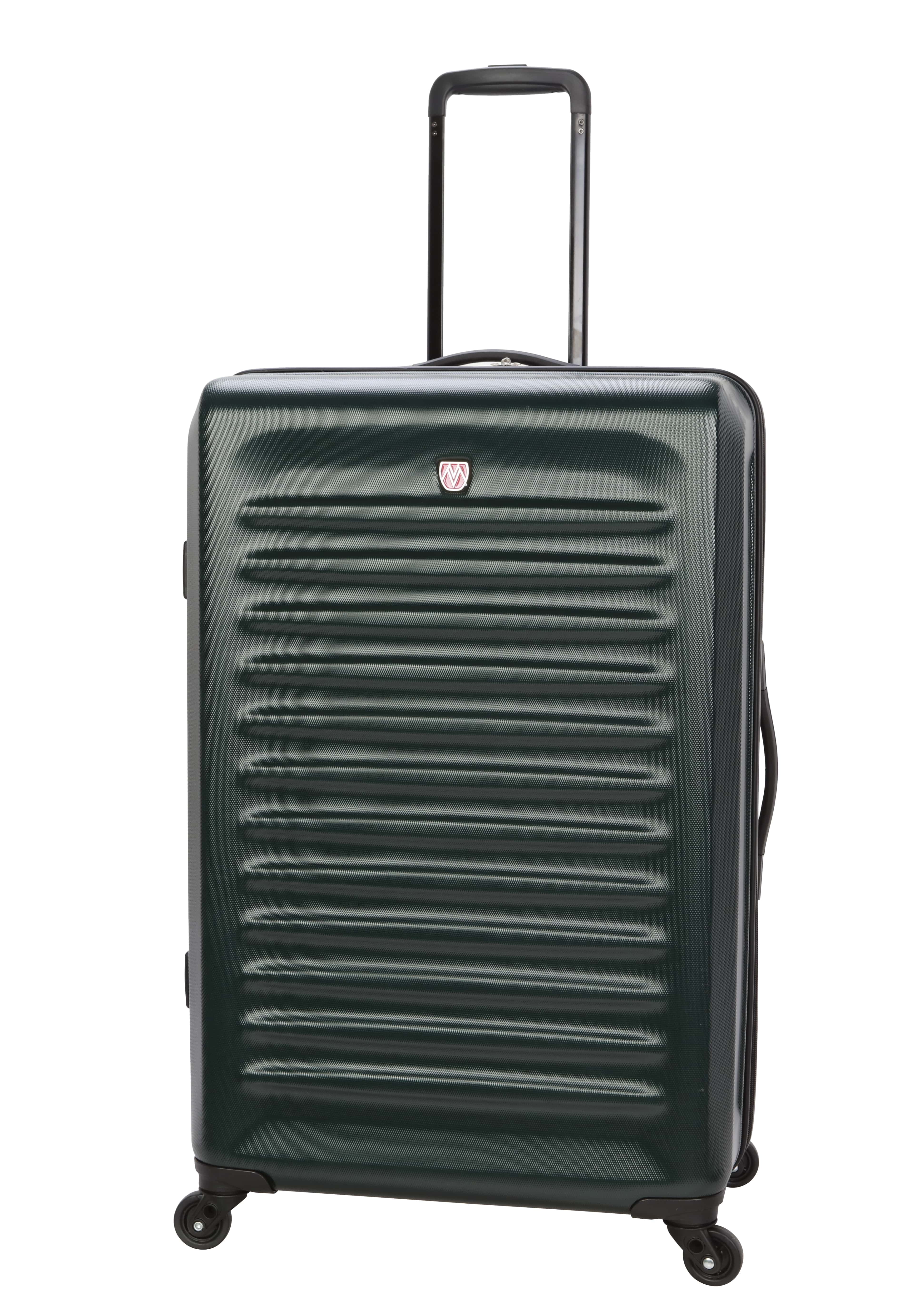 Moda ABS Hard Side 3 Piece Luggage Set, Includes 28-inch and 24-inch Checked and 20-inch Carry-on Luggage, Dark Green - Image 6