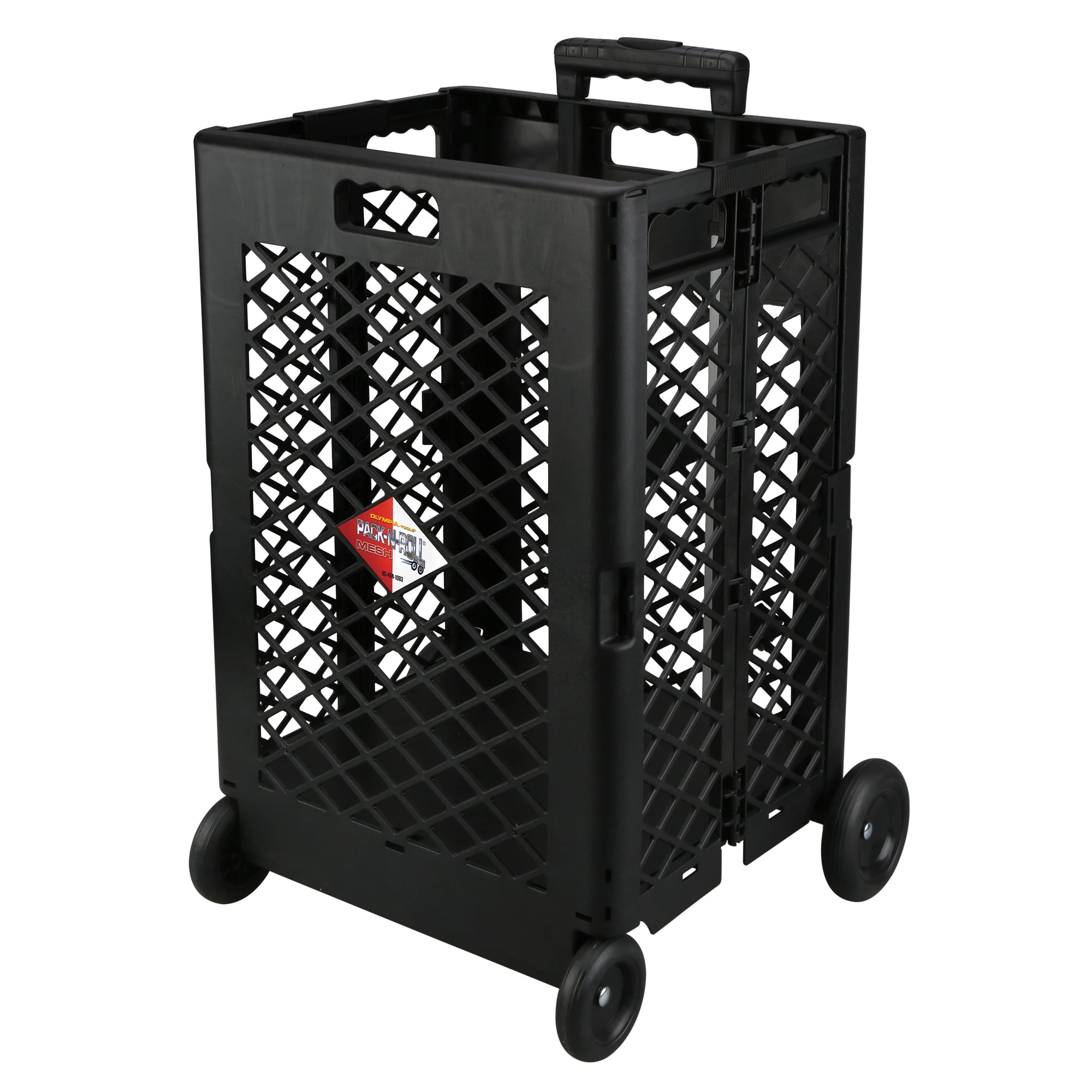 Olympia Tools Pack n Roll Utility Rolling Cart, 55-pound Capacity, Black - Image 2