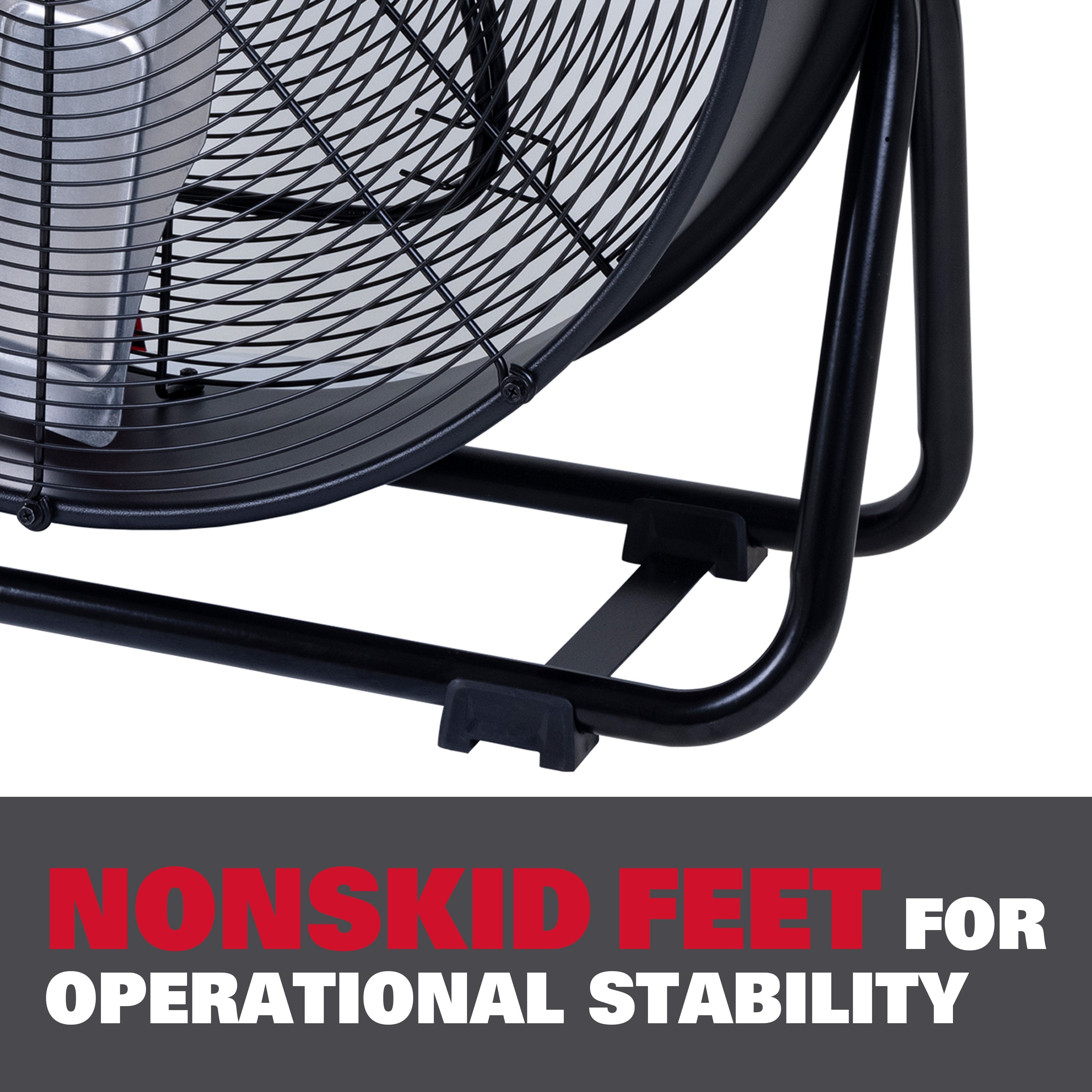 Ecomax EMF102433D 24" High Velocity Drum Floor Fan – Industrial 3-Speed Adjustable Tilt - Image 6