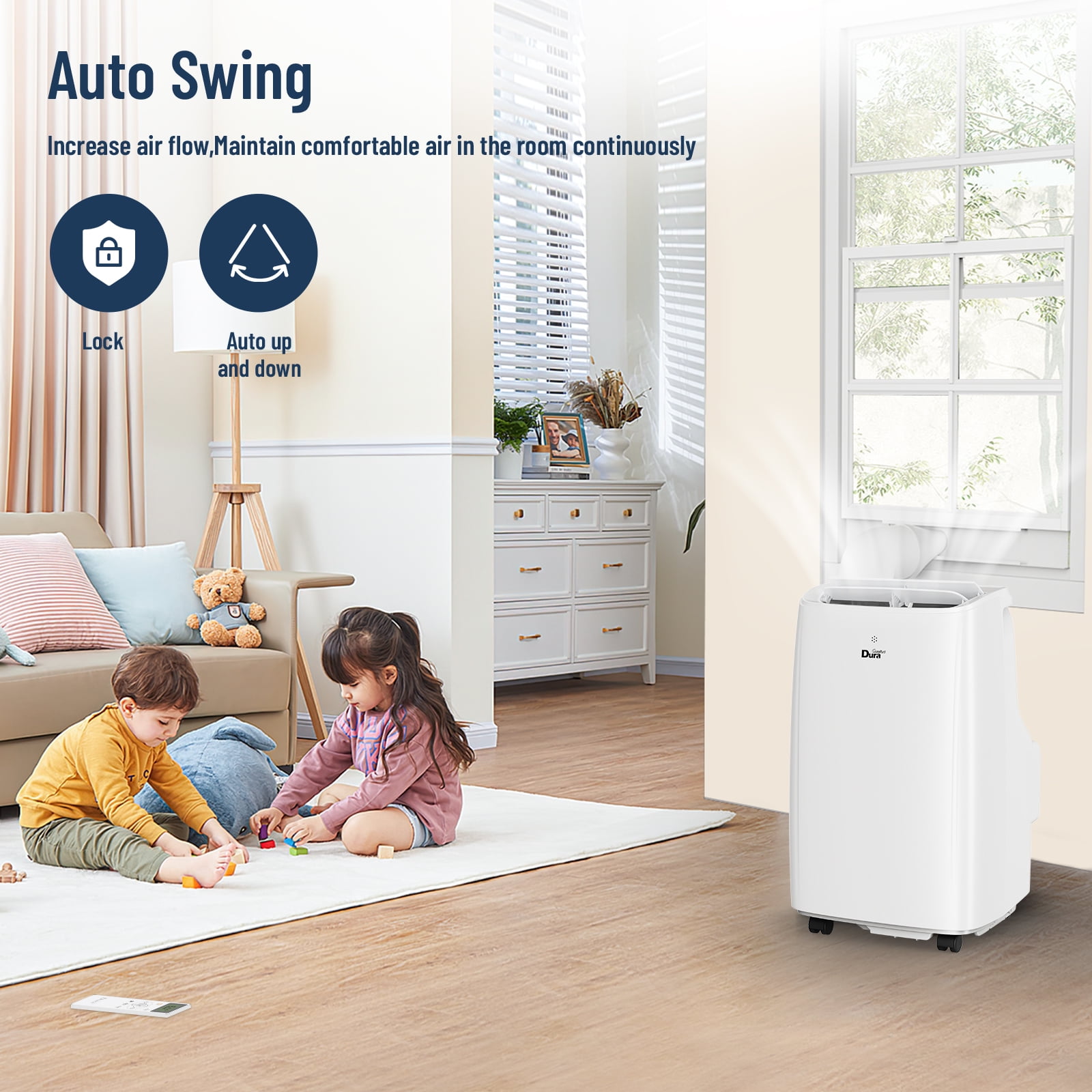 DuraComfort Portable Air Conditioner 10000BTU with Dehumidifier, Fan, Cool, for room ups to 300Sq.Ft, 6300BTU SACC - Image 6