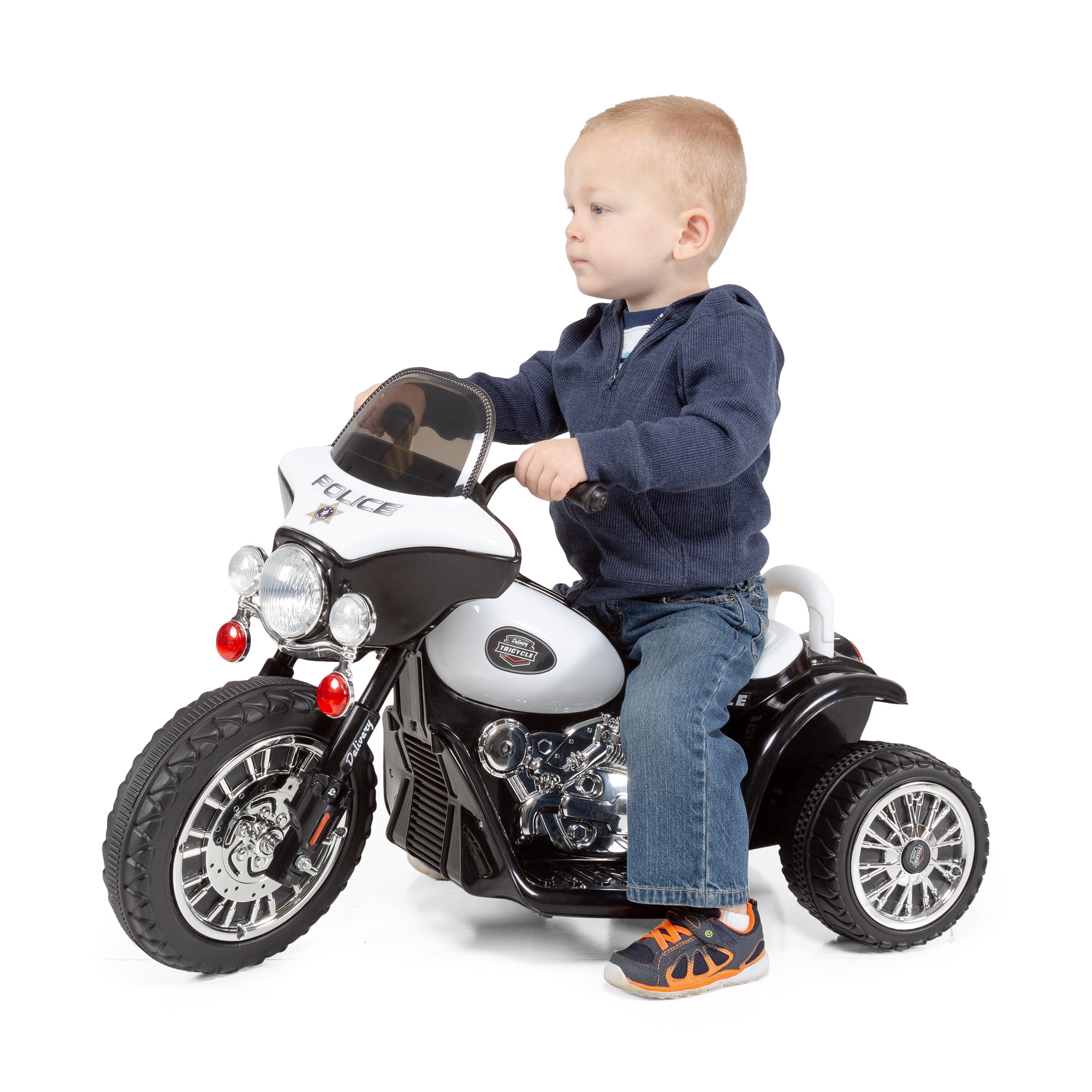 Lil' Rider 3-Wheel Kids Motorcycle with Police Decals - For Ages 3 to 6 - Image 10