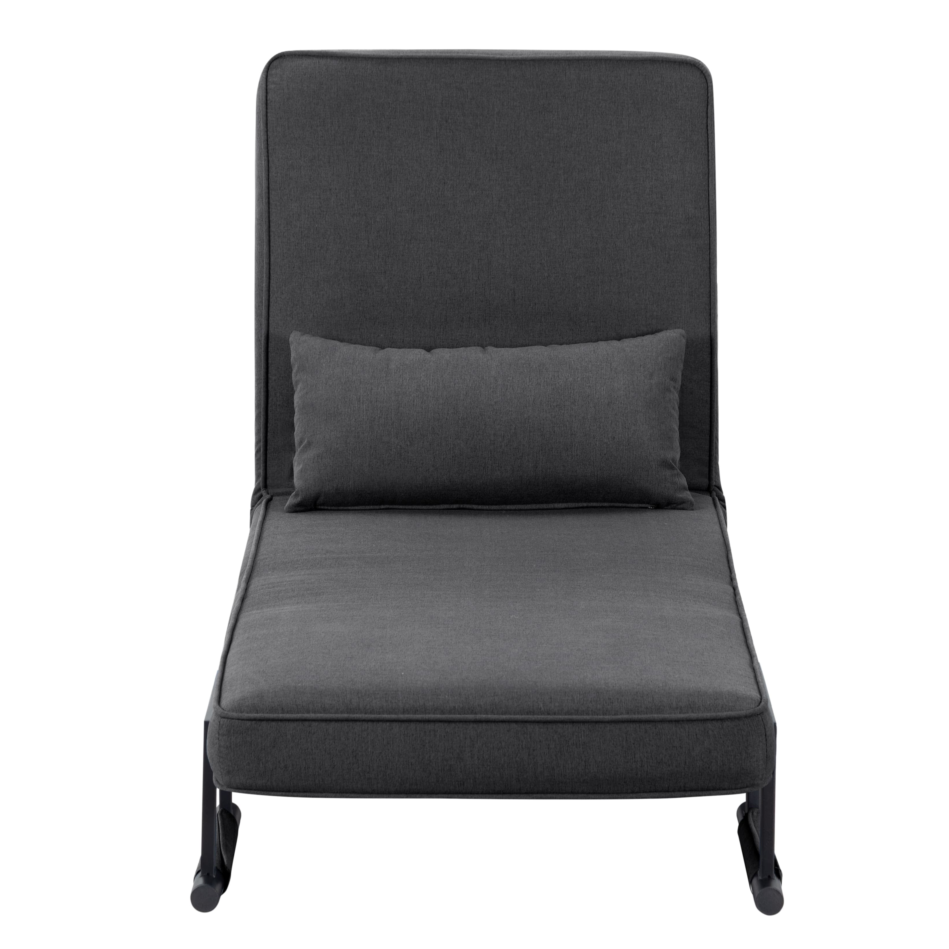 BSHTI 26”Folding Arm Chair Lounge 4-in-1, Convertible Sofa Bed, Modern Sofa Bed,for Small Spaces,Living Room,Guest Room,Office(Dark Gray) - Image 11