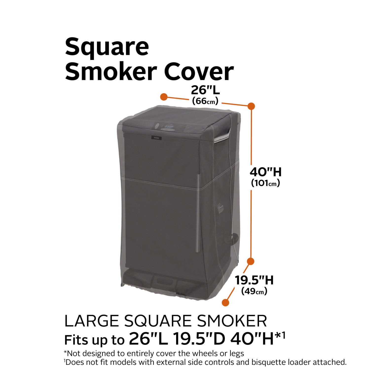 Classic Accessories Ravenna® Square Smoker Cover - Premium Outdoor Cover with Water Resistant Fabric, Large (55-852-045101-EC) - Image 17