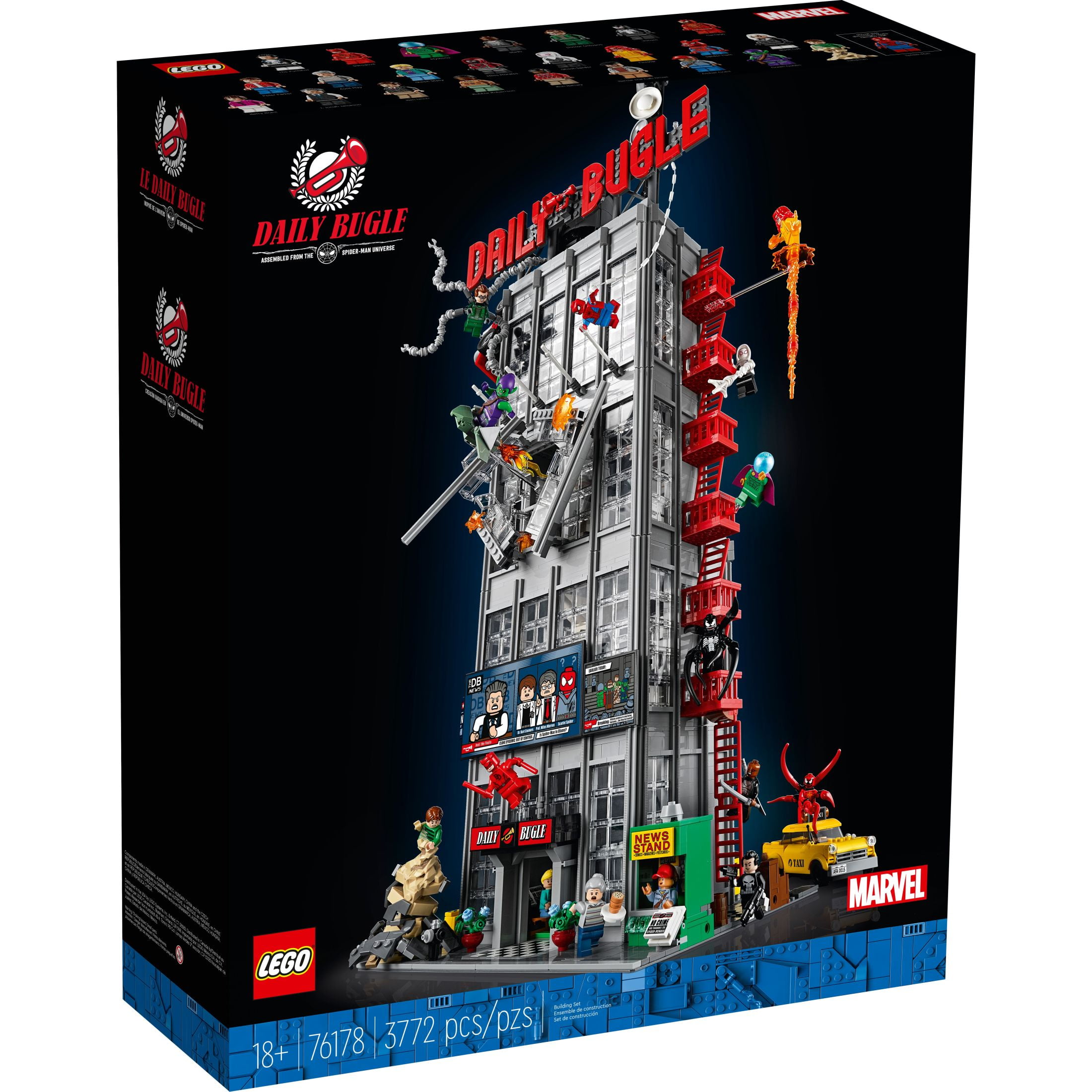 LEGO Marvel Spider-Man Daily Bugle Building Sets for Adults - Display as Office or Bookshelf Decor - Gifts for Men & Women Fans - 25 Minifigures - 76178 - Image 2