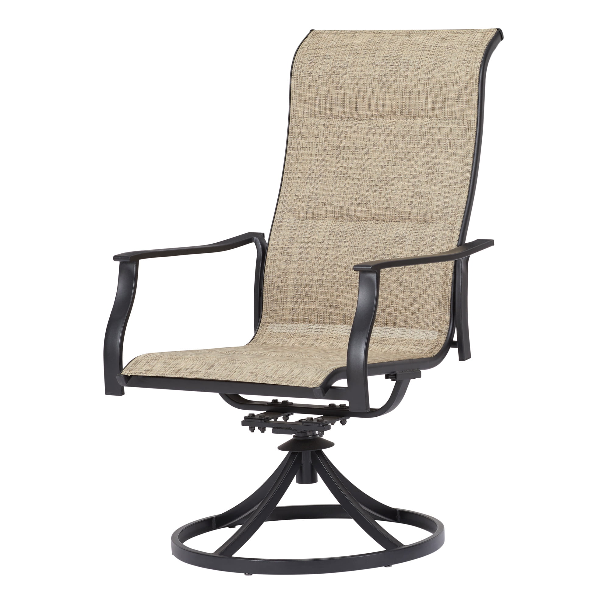 Mainstays Highland Knolls 3-Piece Steel Outdoor Bistro Set, Tan - Image 6