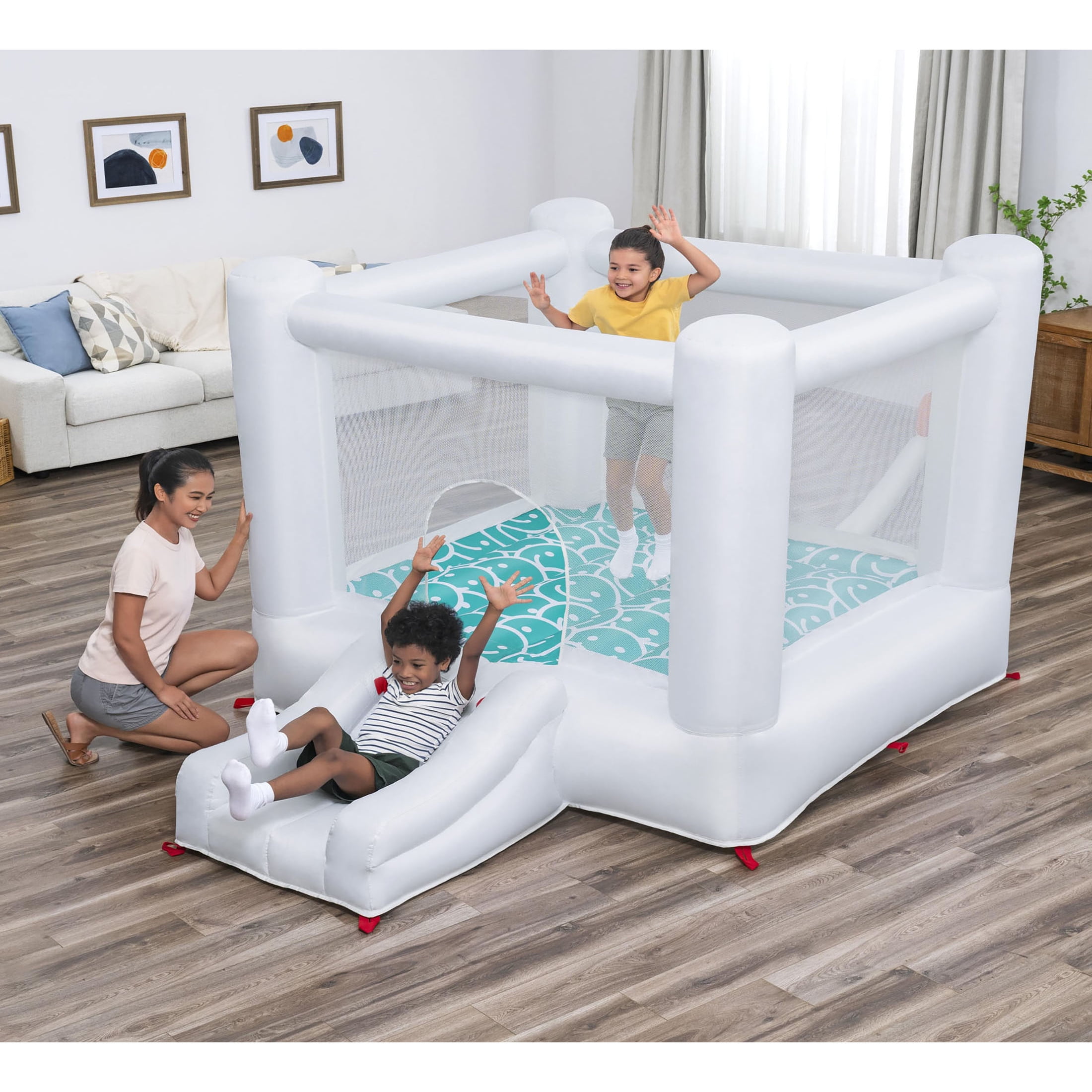 H2OGO! Jump & Joy Kids White Bounce House with Slide and Blower, Indoor/Outdoor, Ages 3+ - Image 10