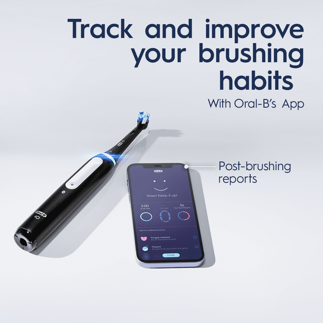 Oral-B iO Series 4 Electric Toothbrush with 1 Brush Head, Rechargeable, White, Adults & Children 3+ - Image 13