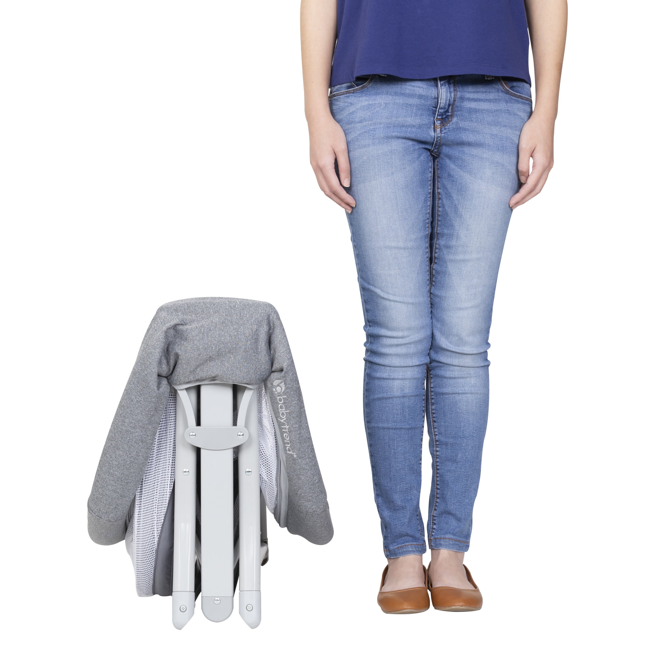 Baby Trend Quick-Fold 2-in-1 Rocking Bassinet - Image 7