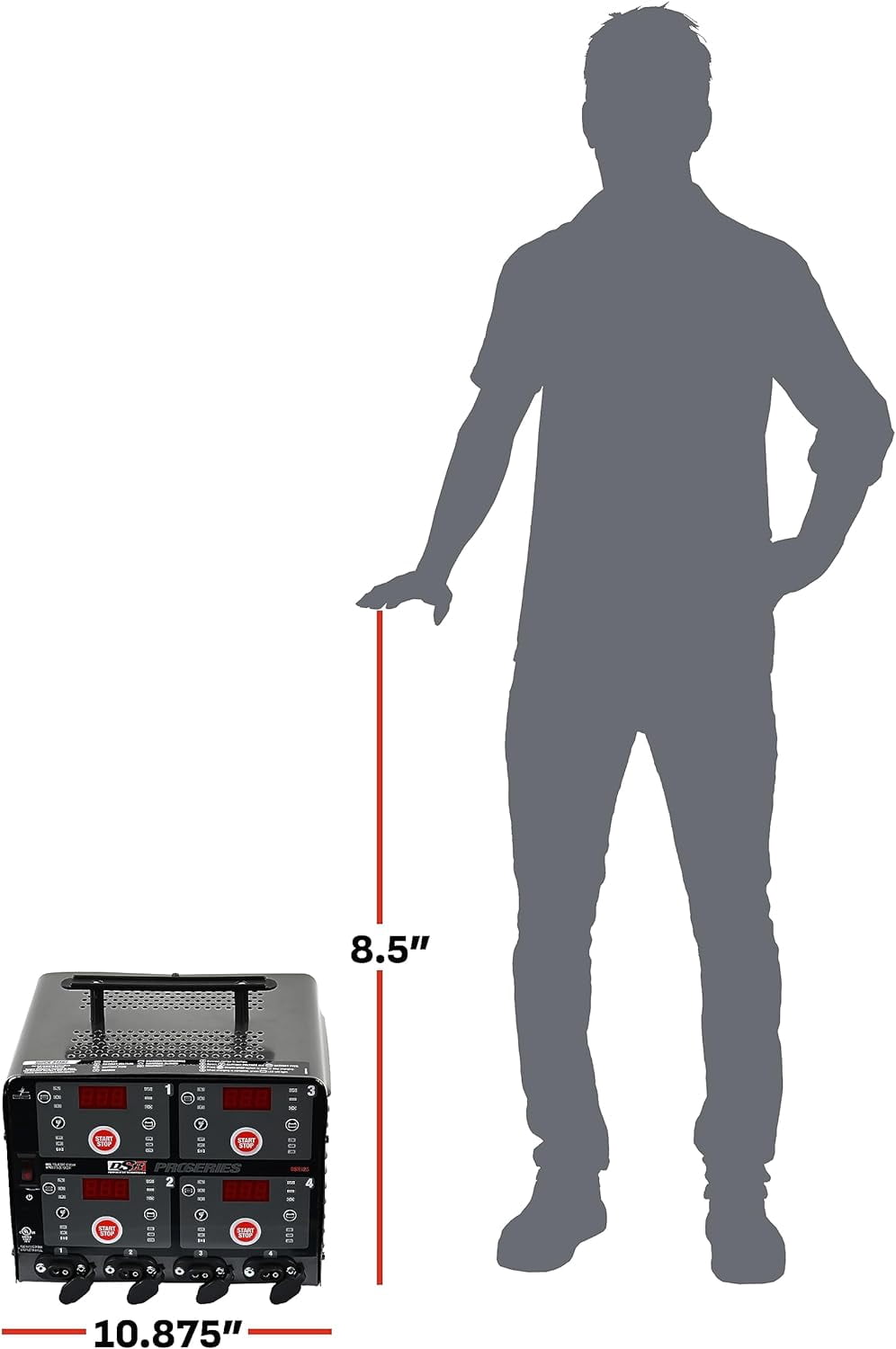 Schumacher Electric DSR Pro Heavy-Duty 4-Bank Automatic 10A Car Battery Charger and Maintainer, For 6V/12V Automotive and Marine Batteries, DSR125 - Image 7
