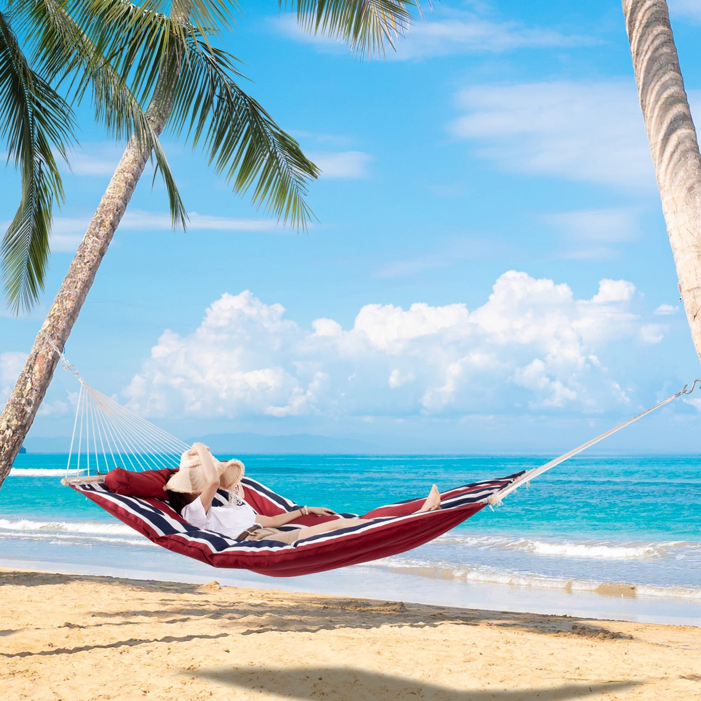 Hammock quilted 80 "X55" - Extra Padded - with pillows - Image 7