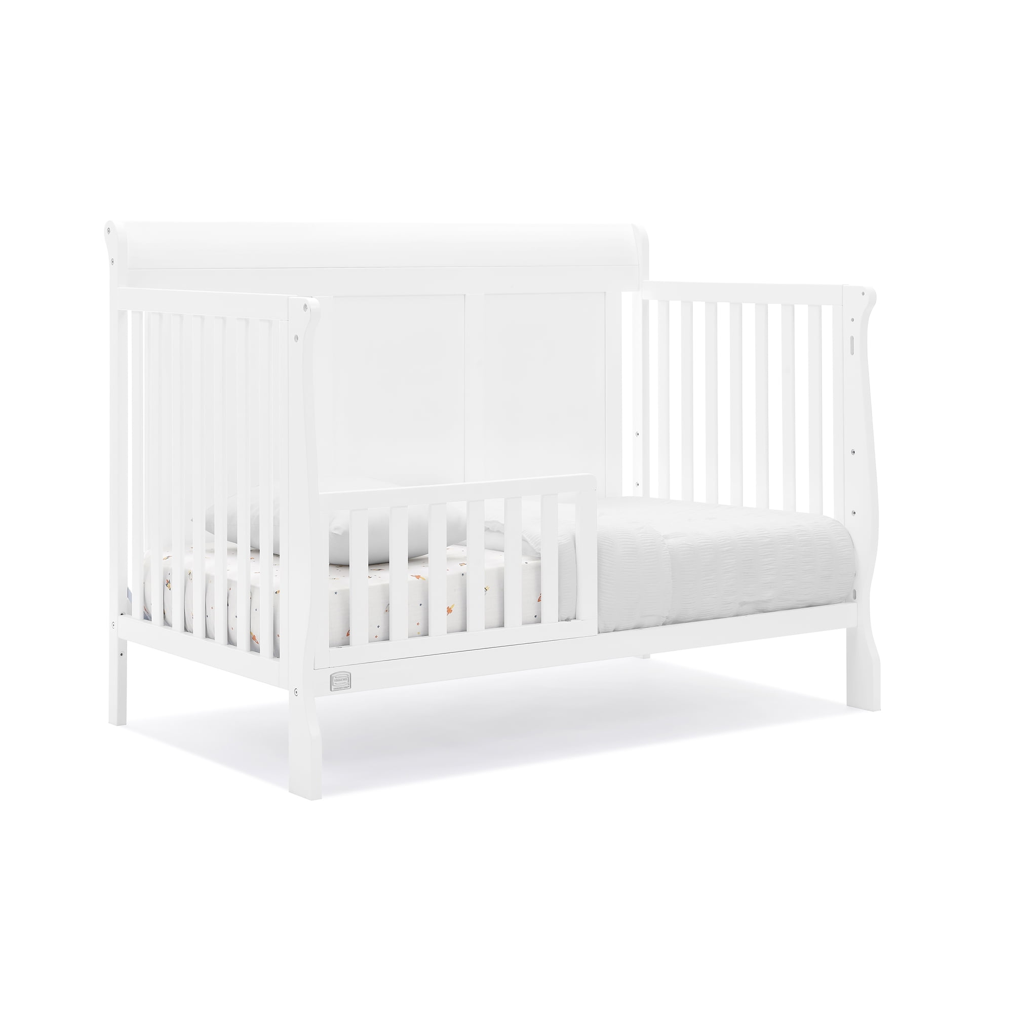 Simmons Kids Carter 6-in-1 Convertible Crib - Greenguard Gold Certified, Bianca White - Image 3