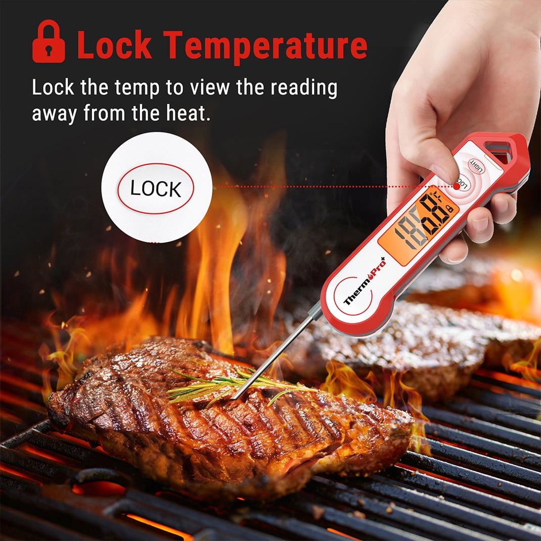 ThermoPro TP19HW Waterproof Meat Thermometer with Rotating Display, Stainless Steel Probe and Magnetic Back for Grilling, Cooking - Image 14