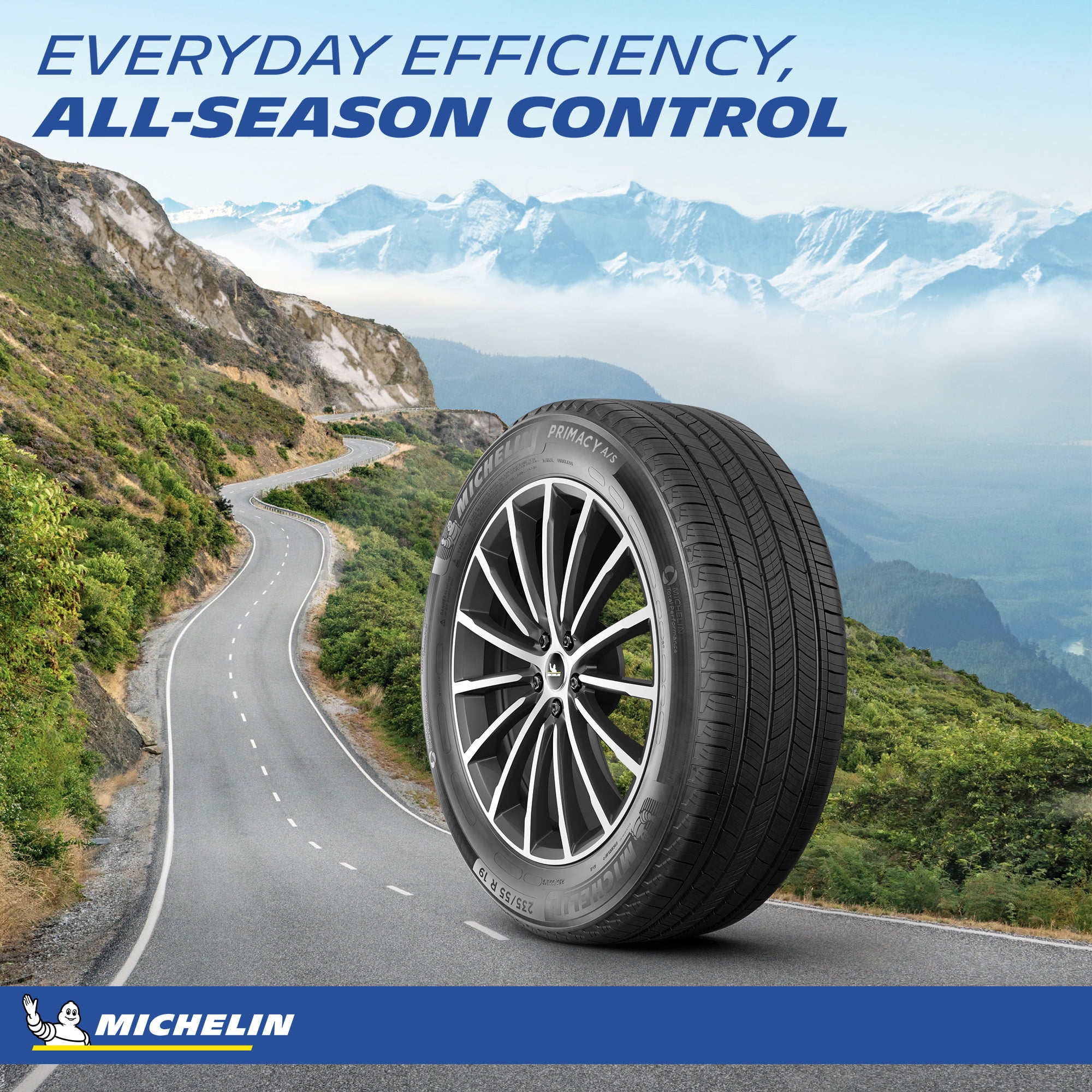Michelin Primacy A/S All Season 225/60R18 100H Passenger Tire Fits: 2018-23 Chevrolet Equinox LT, 2017-18 Subaru Outback 3.6R Touring - Image 8