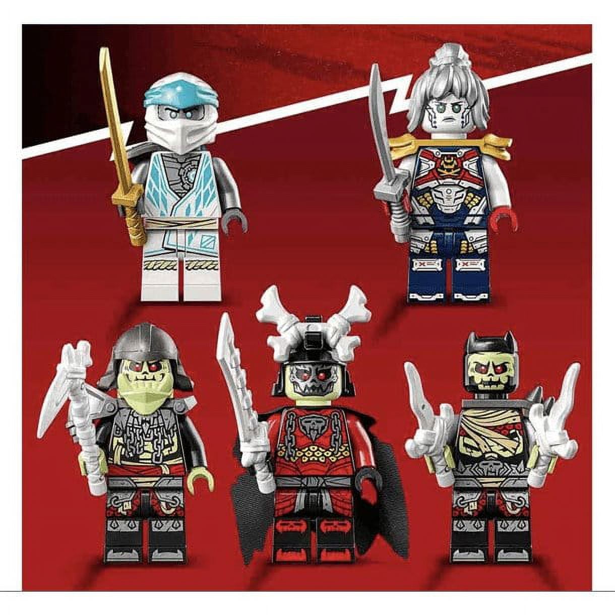 LEGO NINJAGO Zane's Ice Dragon Creature 71786, 2in1 Dragon Toy to Action Figure Warrior, Model Building Kit, Construction Set for Kids with 5 Minifigures - Image 5