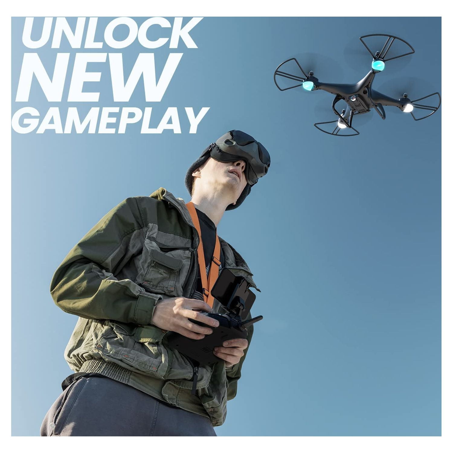 Holy Stone Drone with Camera and Video 1080P 120° Wide-Angle WiFi RC Quadcopter for kids beginners Altitude Hold Headless Mode 3D Flips - Image 4