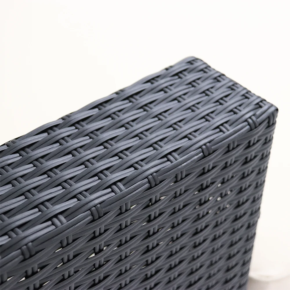 Abble 3 Piece Wicker Sectional Conversation Set with Cushions - Image 2