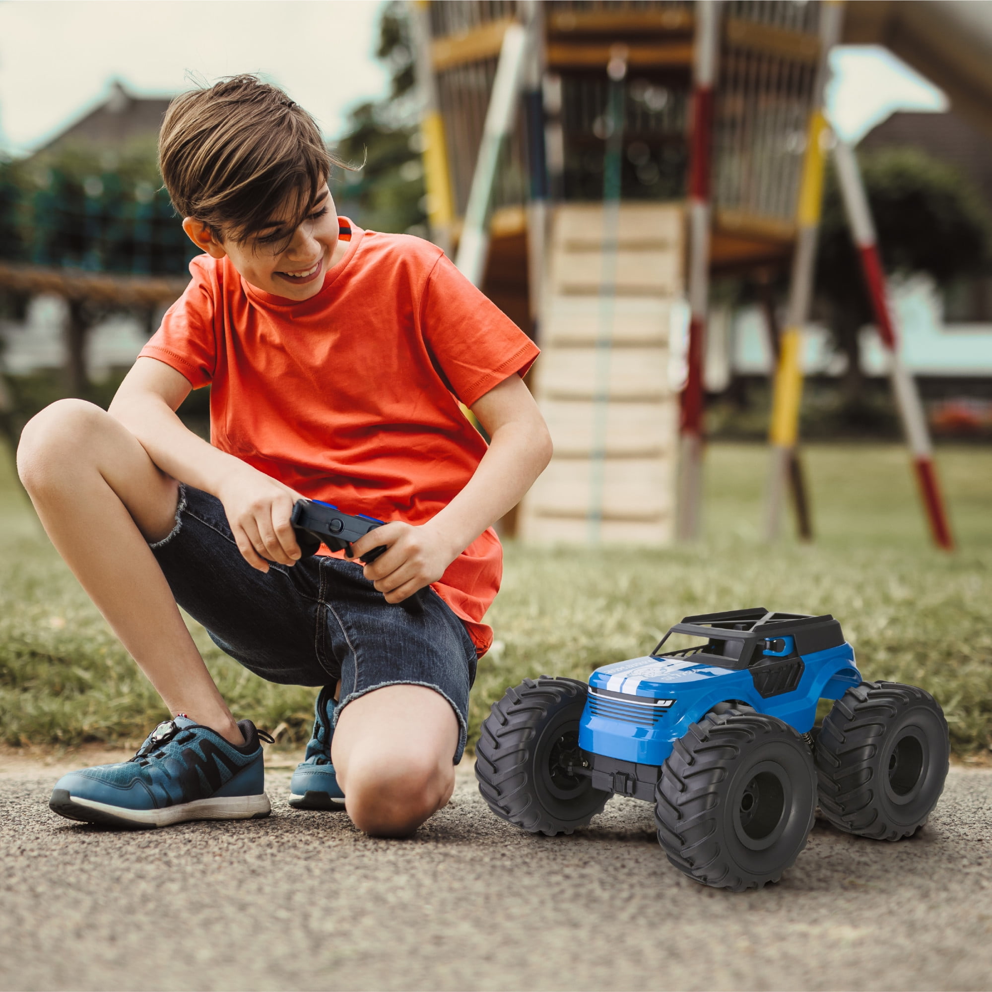 Sharper Image® Rampage Renegade Remote Control Off-Road Truck, All-Terrain Driving with Full-Control Steering & Oversized Tires - Image 6