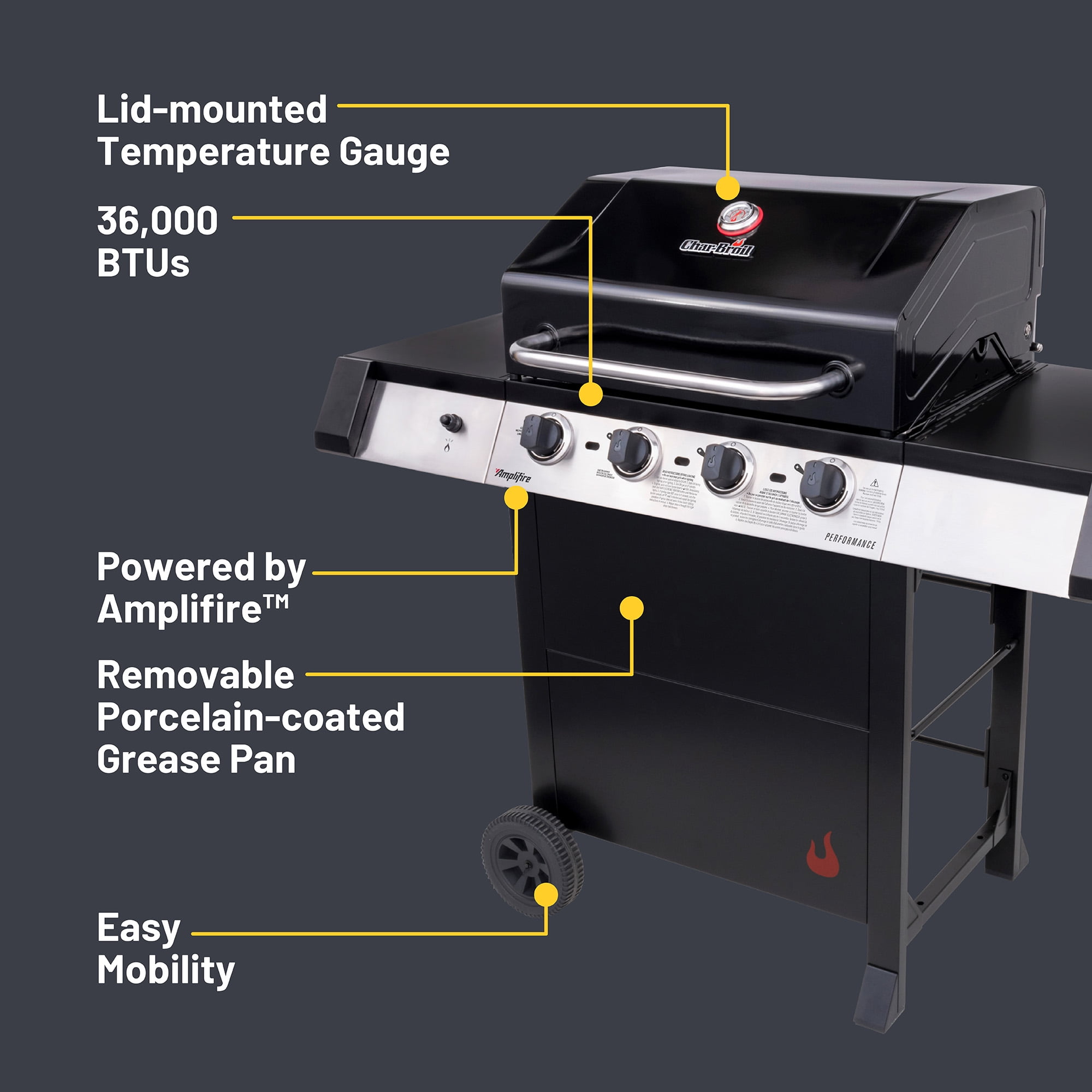 Charbroil® Performance Series™ Amplifire 4-Burner Gas Grill - Image 3