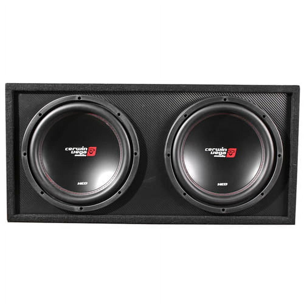 Cerwin-Vega Basskit 2x12" Vented Enclosure with XED3001D Amplifier - Image 2