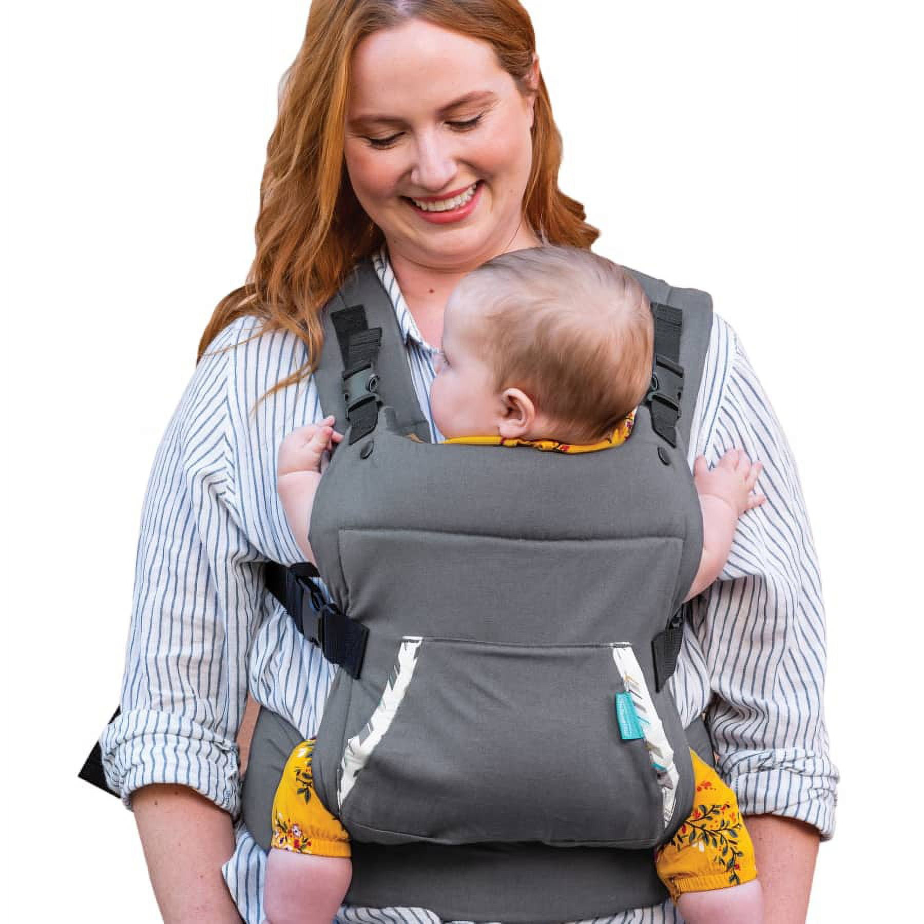 Infantino Cuddle-up Ergonomic Hoodie Baby Carrier, 2-Position, 12-40lb, Gray Fox - Image 8