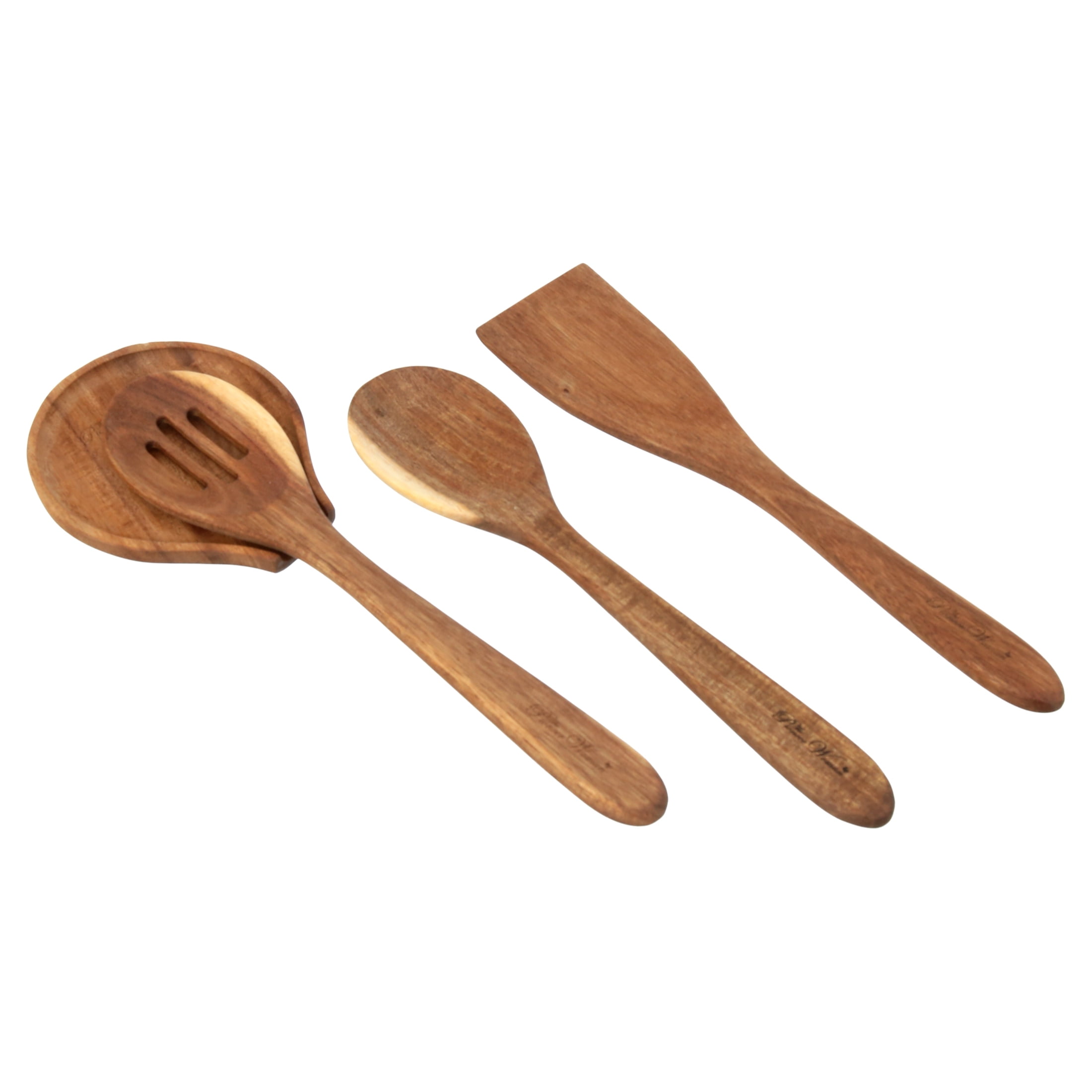 The Pioneer Woman Frontier Speckle 12-Piece Nonstick Cookware Set with Soft Grip Handles, Denim Blue - Image 4