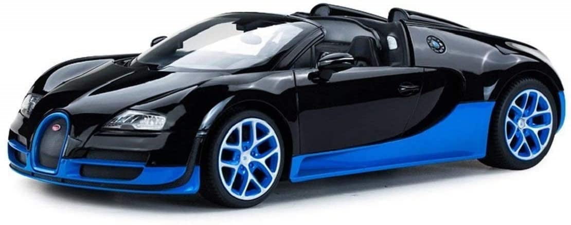 Wonder Wheels 1:14 RC Remote Control Bugatti Veyron Grand Sport Vitesse Car - Black/Blue - Image 7