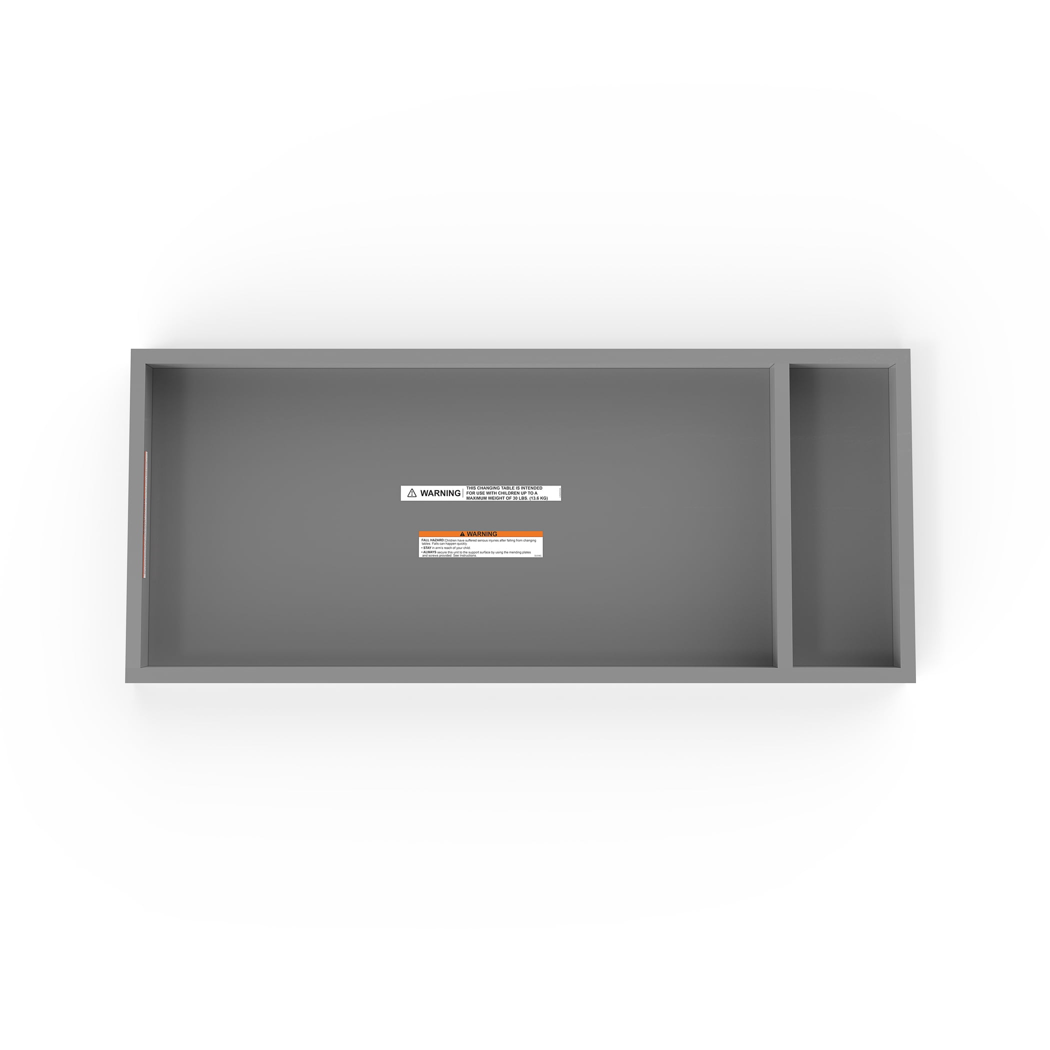 Child Craft Changing Table Topper - Cool Gray - Image 8