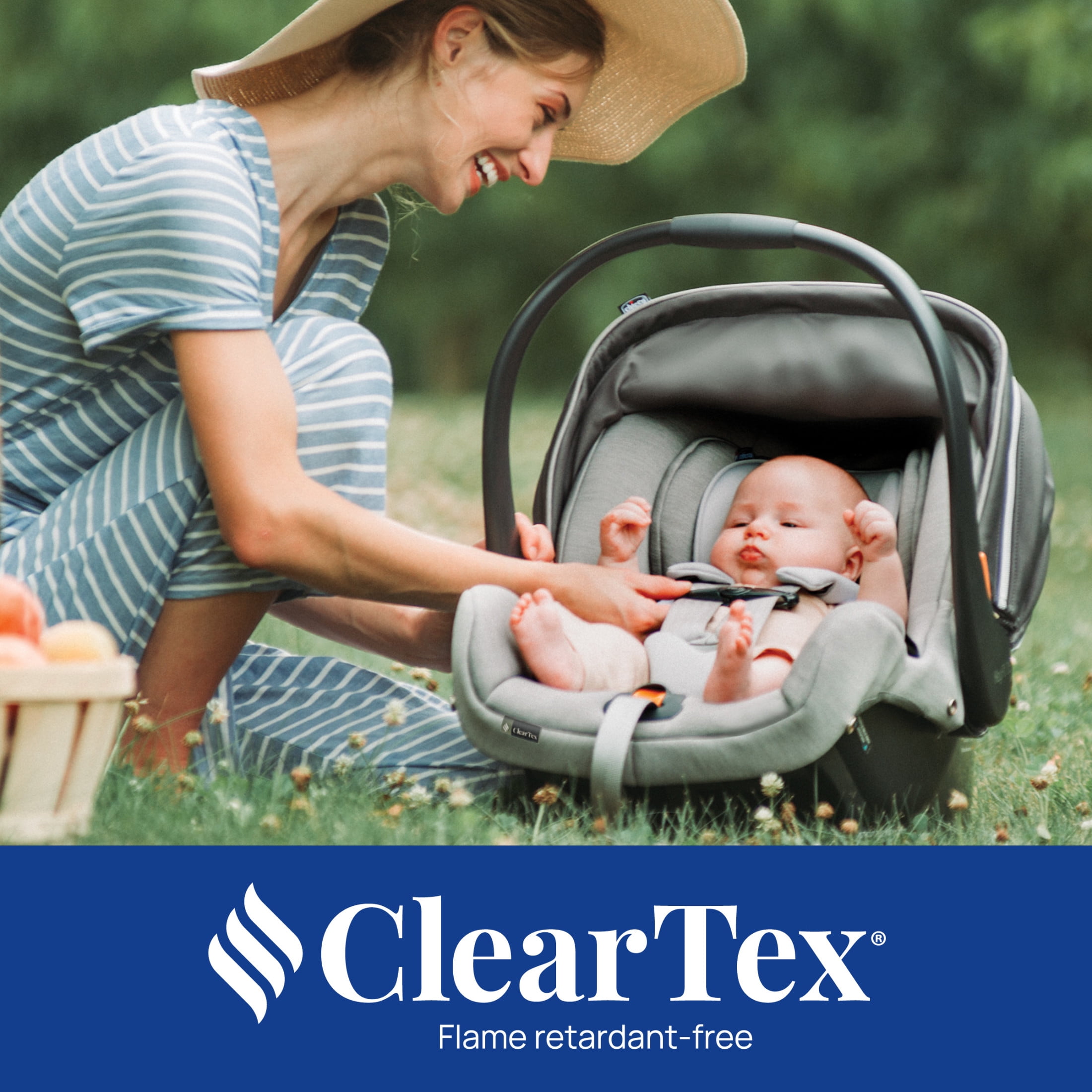 Chicco KeyFit 35 ClearTex 35 lbs Extended Use Infant Car Seat - Cove (Grey), New - Image 10