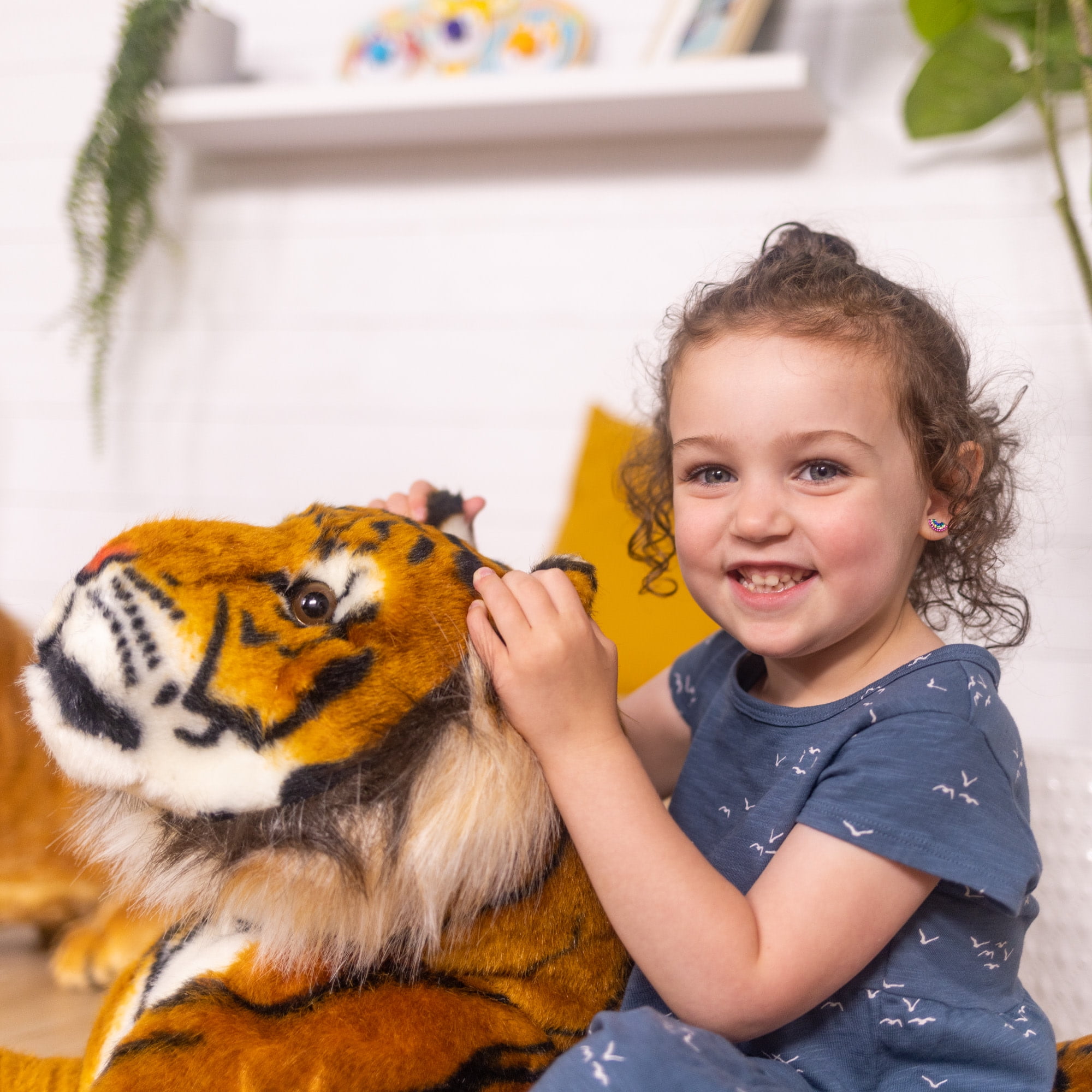 Melissa & Doug Giant Tiger - Lifelike Stuffed Animal, Over 5 Feet Long (Includes Tail) - Image 6