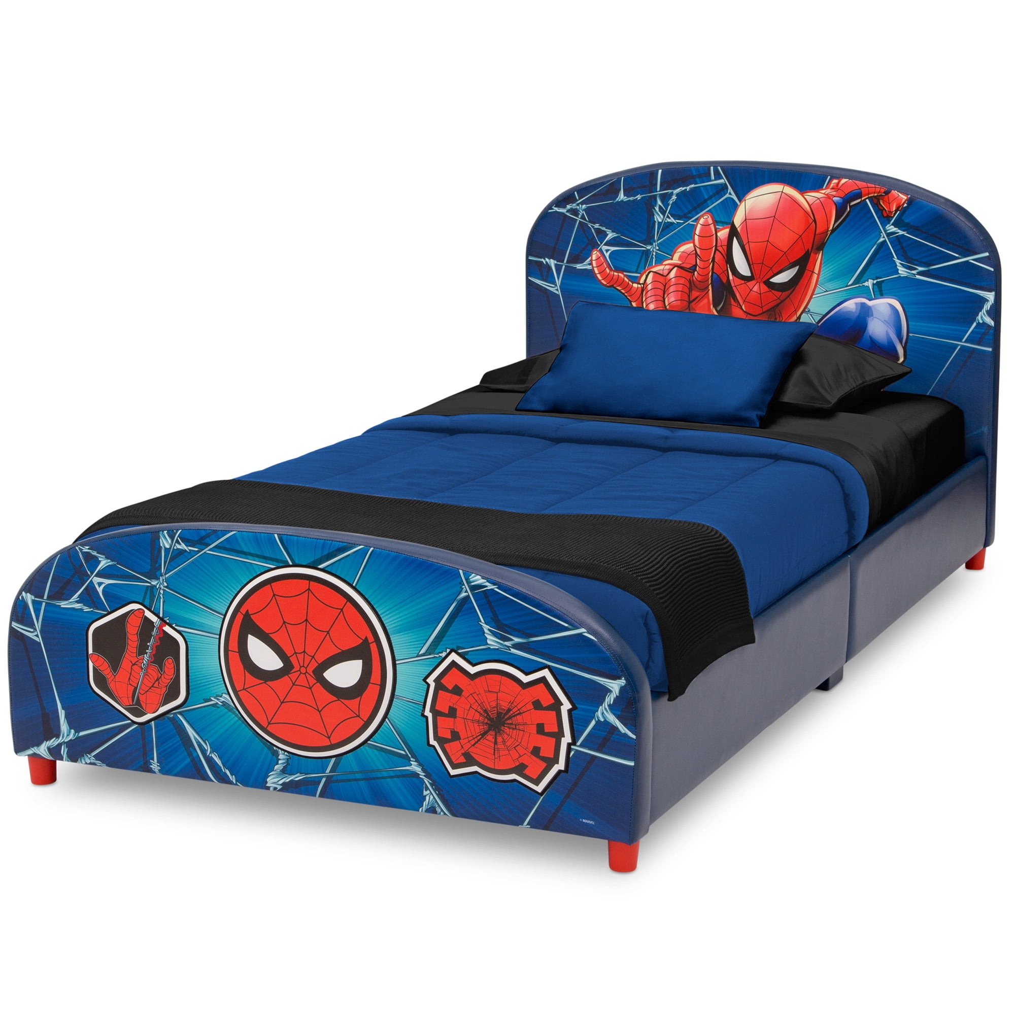 Delta Children Marvel Spider-Man Upholstered Bed, Twin - Image 7