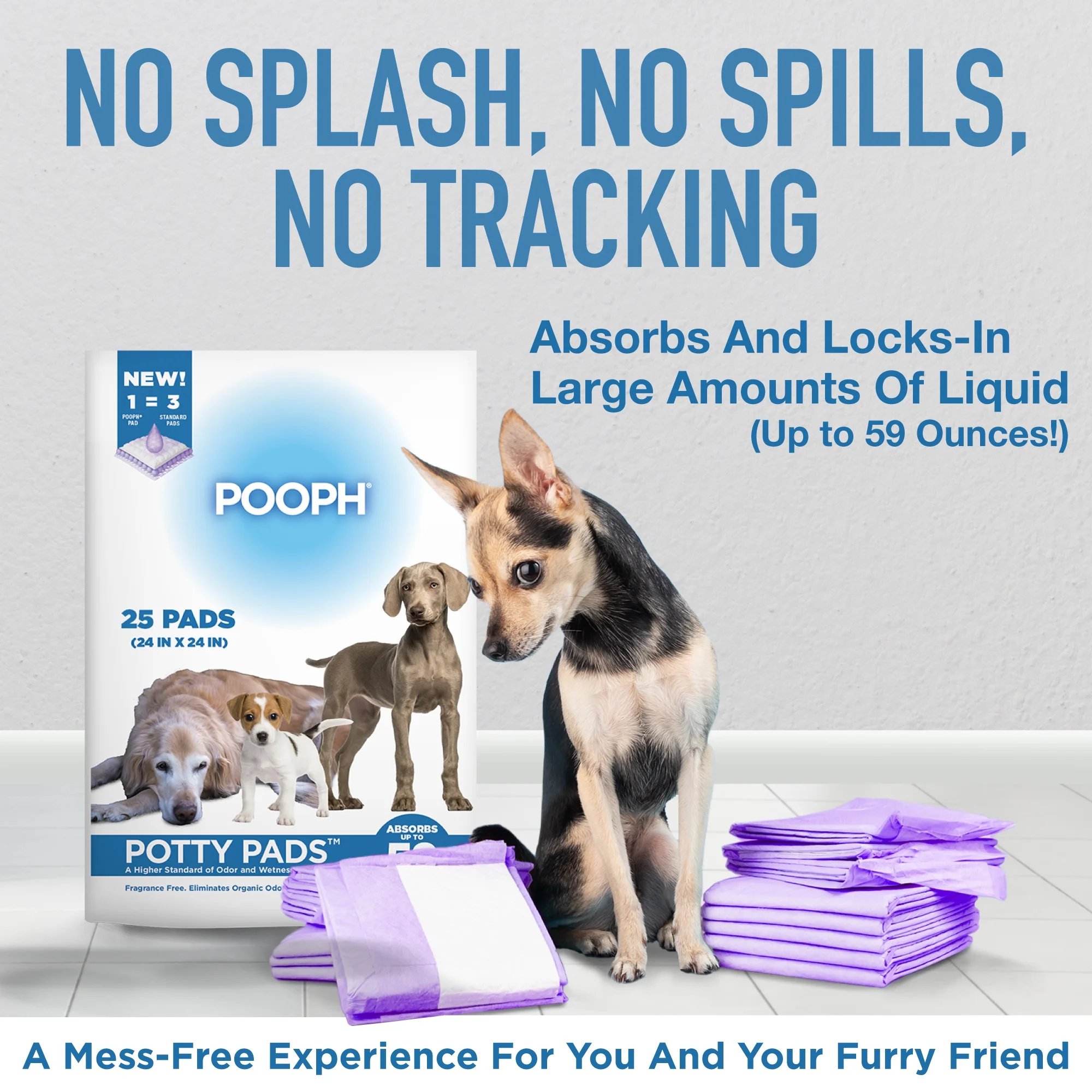 (4 pack) Pooph Potty Pads, 25 Count, Fragrance-Free, No Harsh Chemicals - Image 4