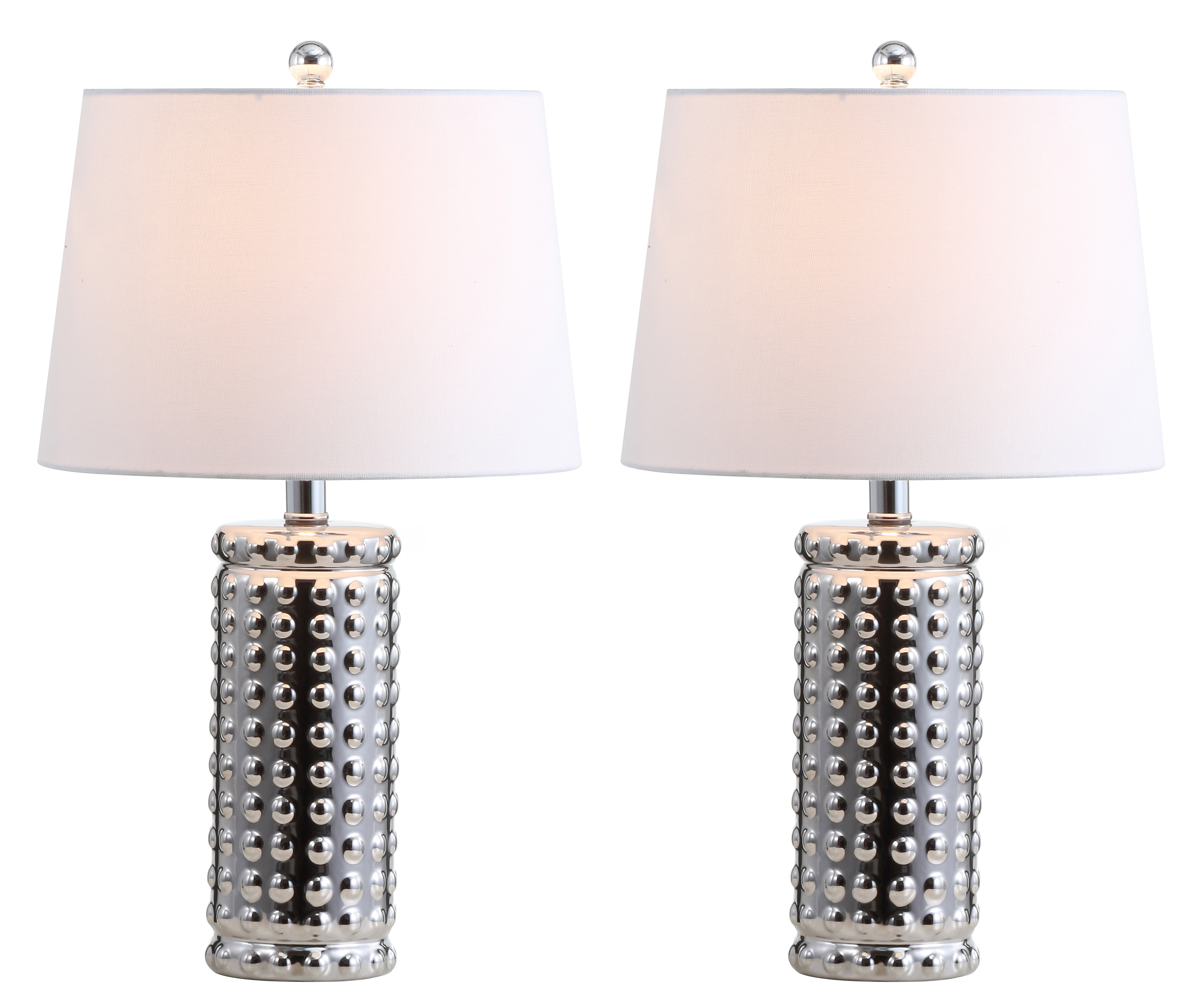 Safavieh Harlee Modern Glam 22.5 in. H Table Lamp, Chrome, Set of 2 - Image 10