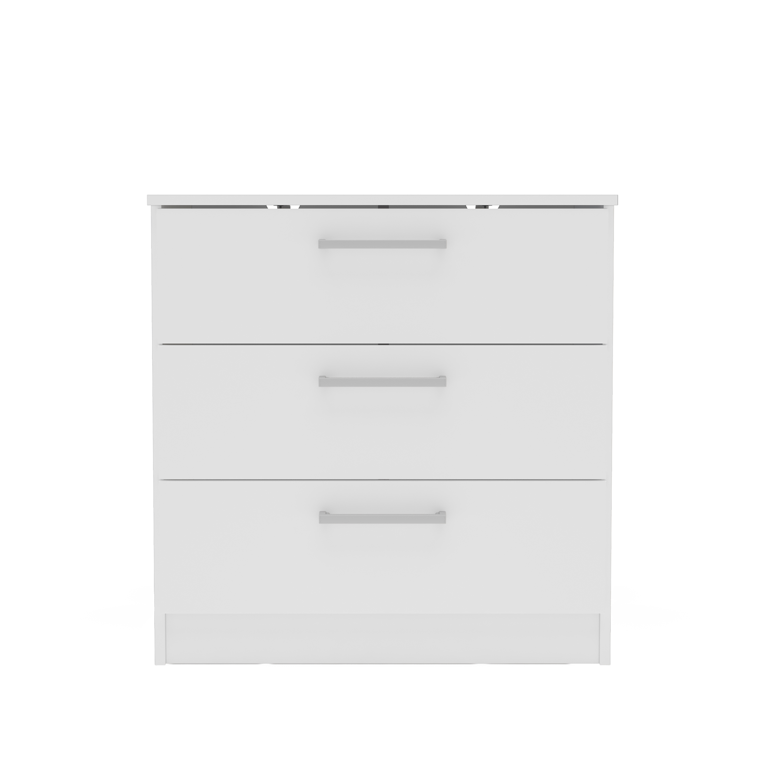 Polifurniture Juliette Modern 3 Drawer Wood Dresser, White - Image 9