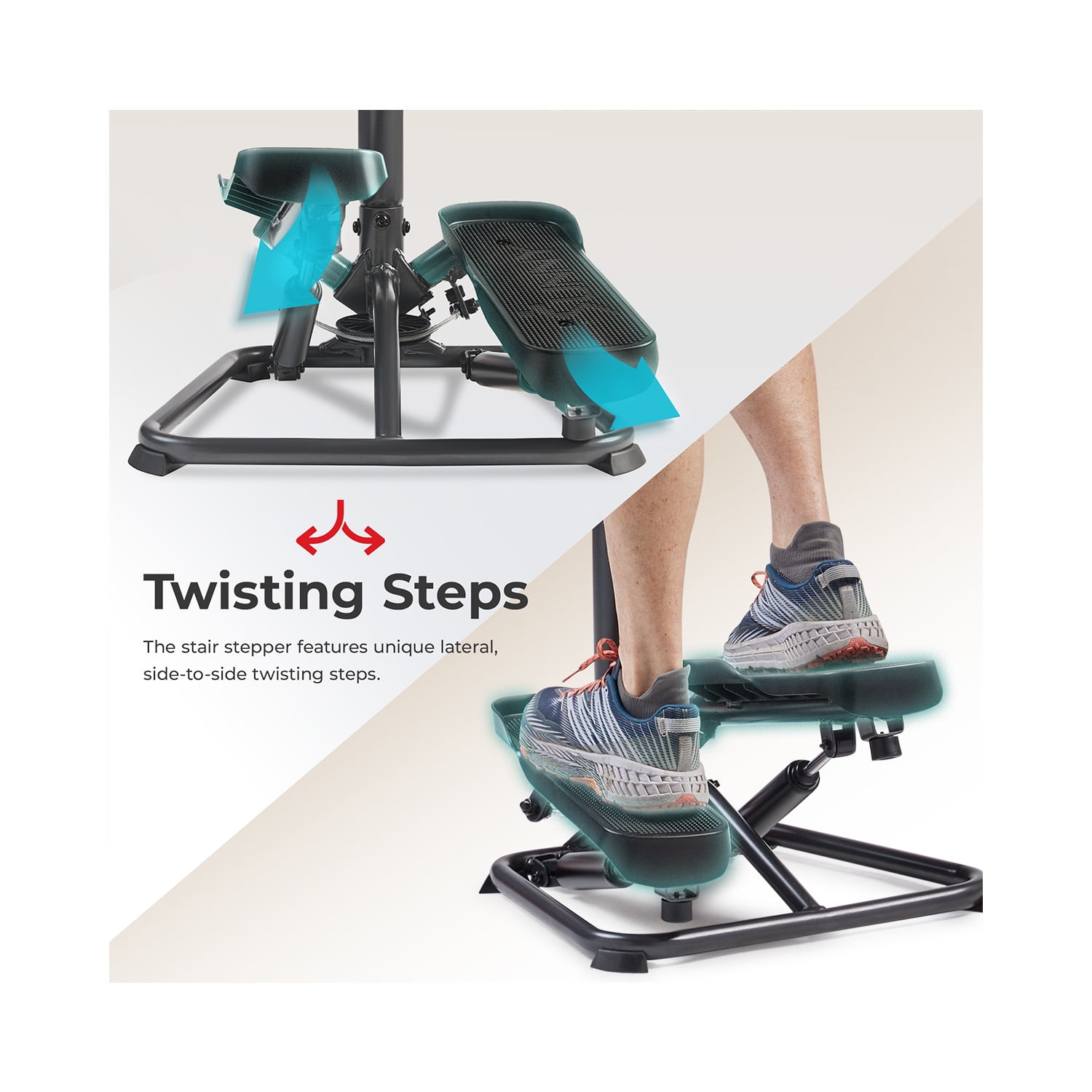 Sunny Health & Fitness Stair Stepper Machine + Handlebar w Free SunnyFit® App Membership – SF-S020027SMART - Image 5